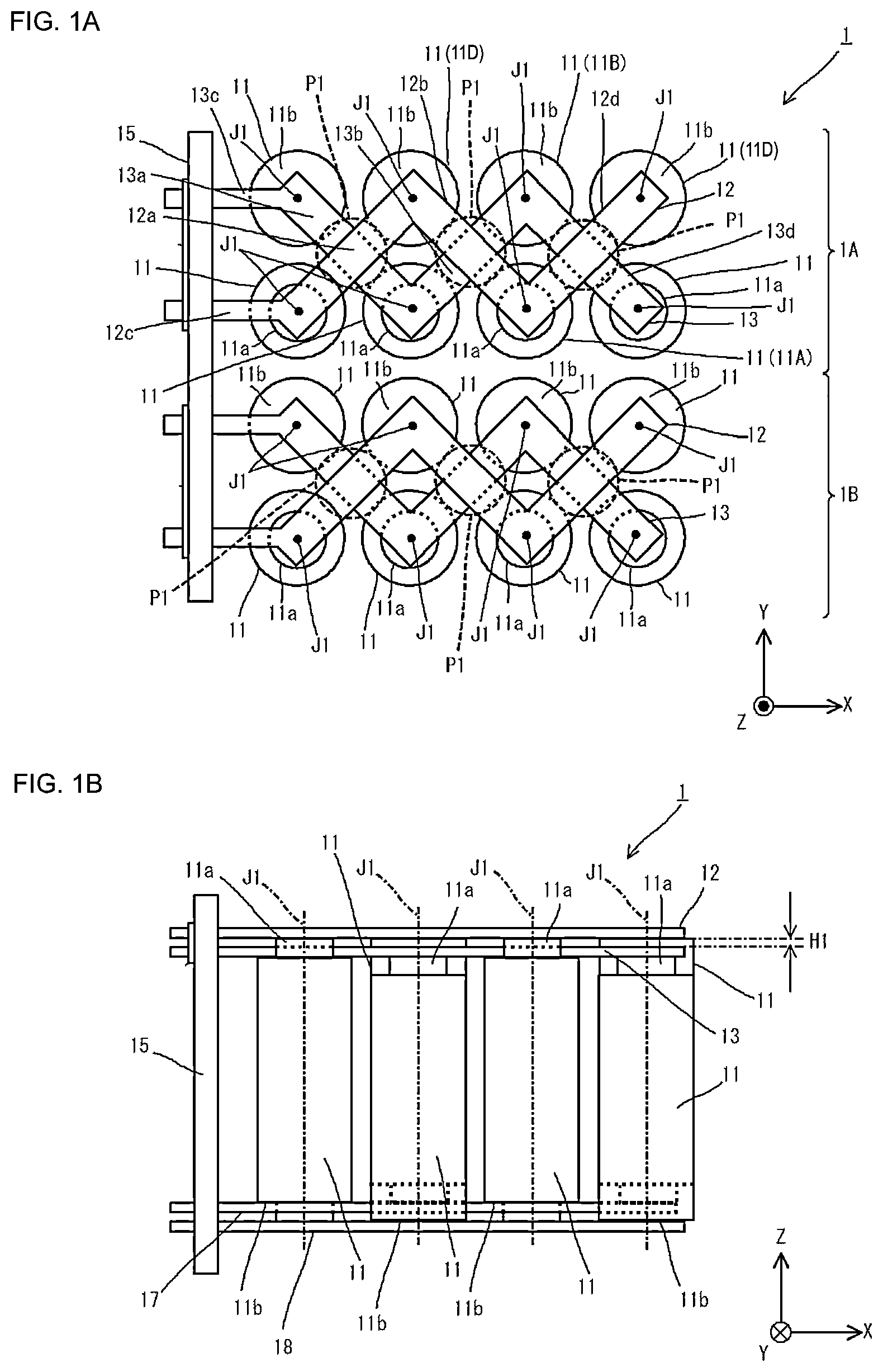Patent US12308451 Figure 1 – Battery pack