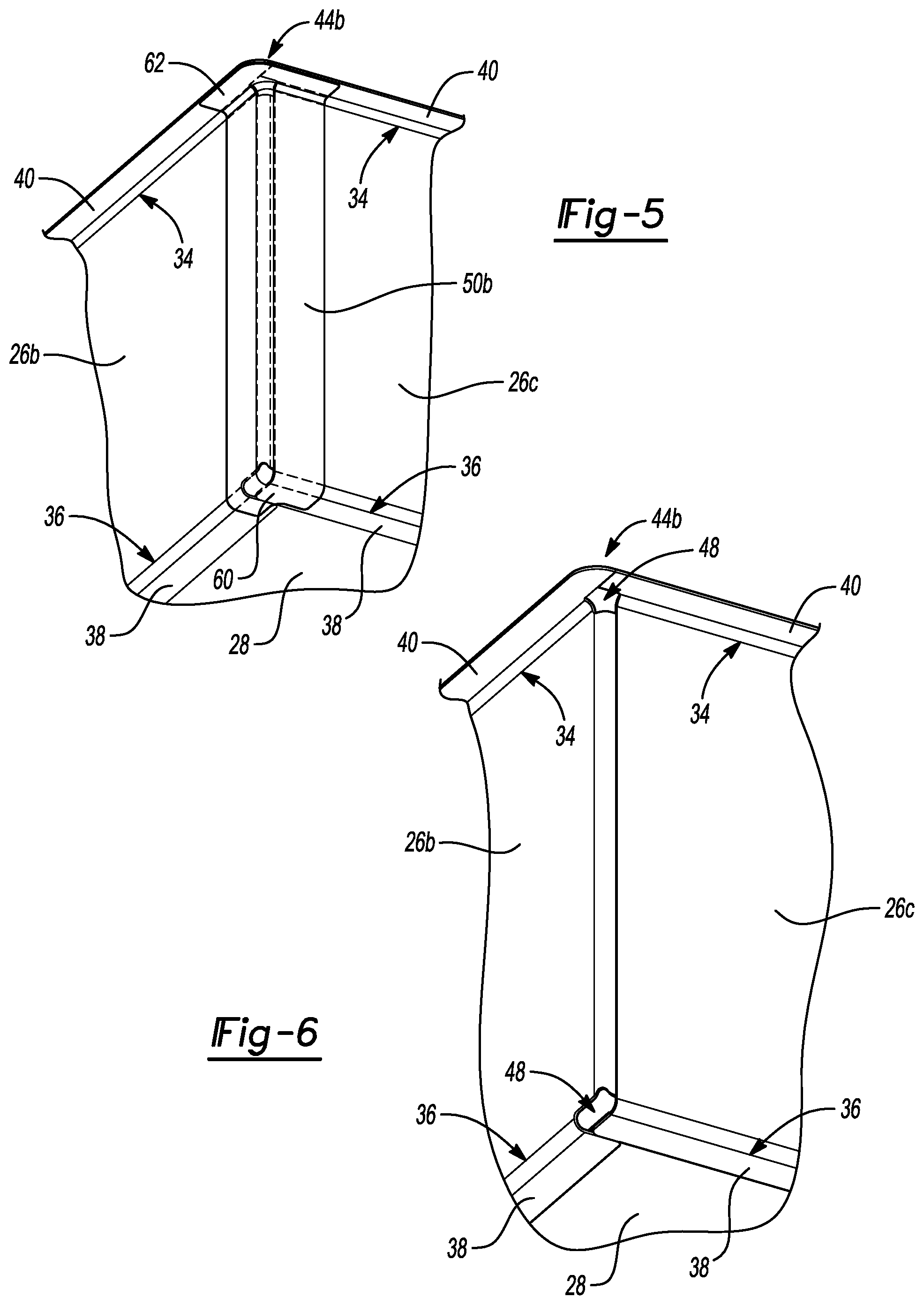 Patent US12308456 Figure 3 – Corner shield for electric vehicle battery box