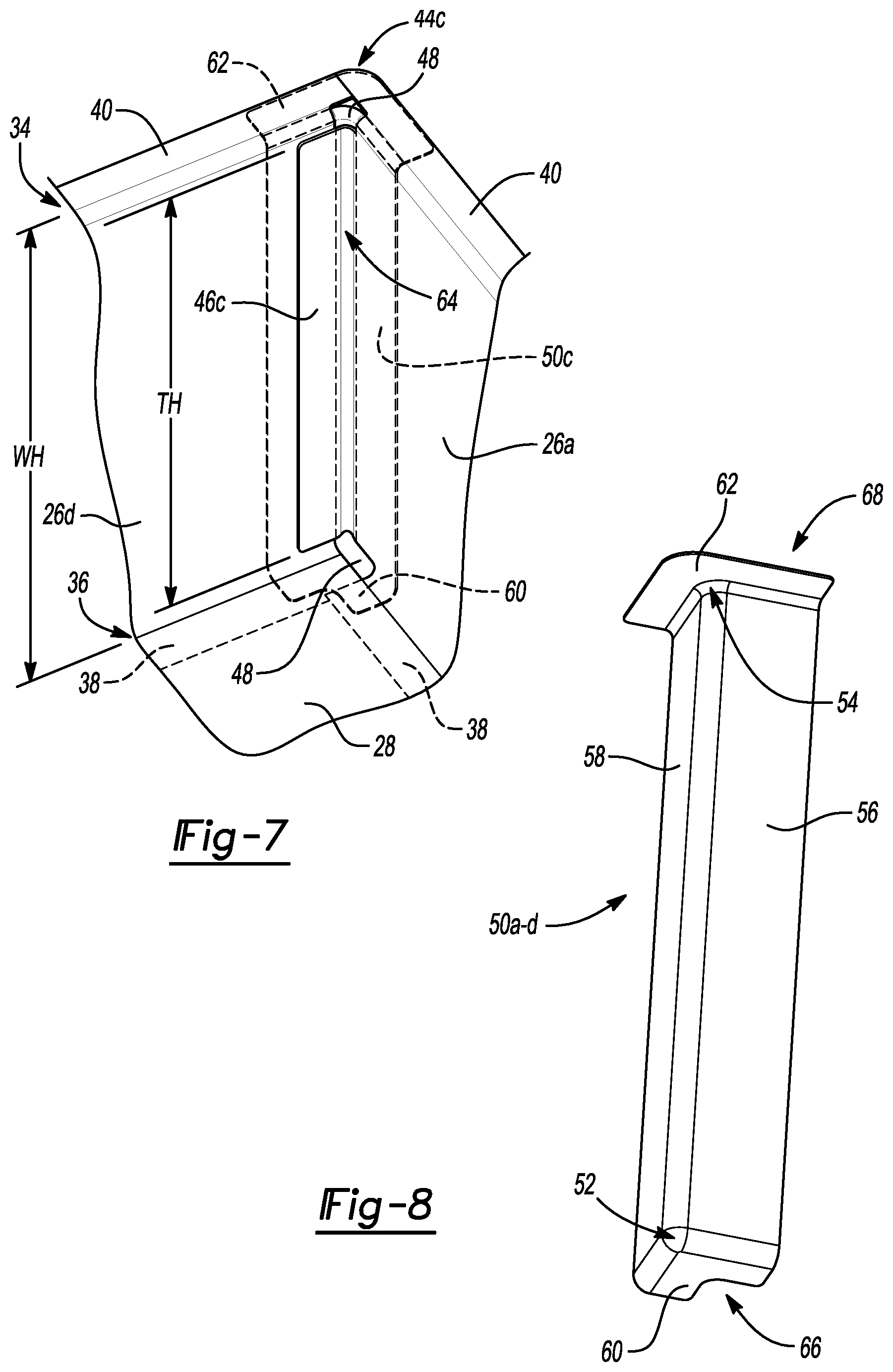 Patent US12308456 Figure 4 – Corner shield for electric vehicle battery box