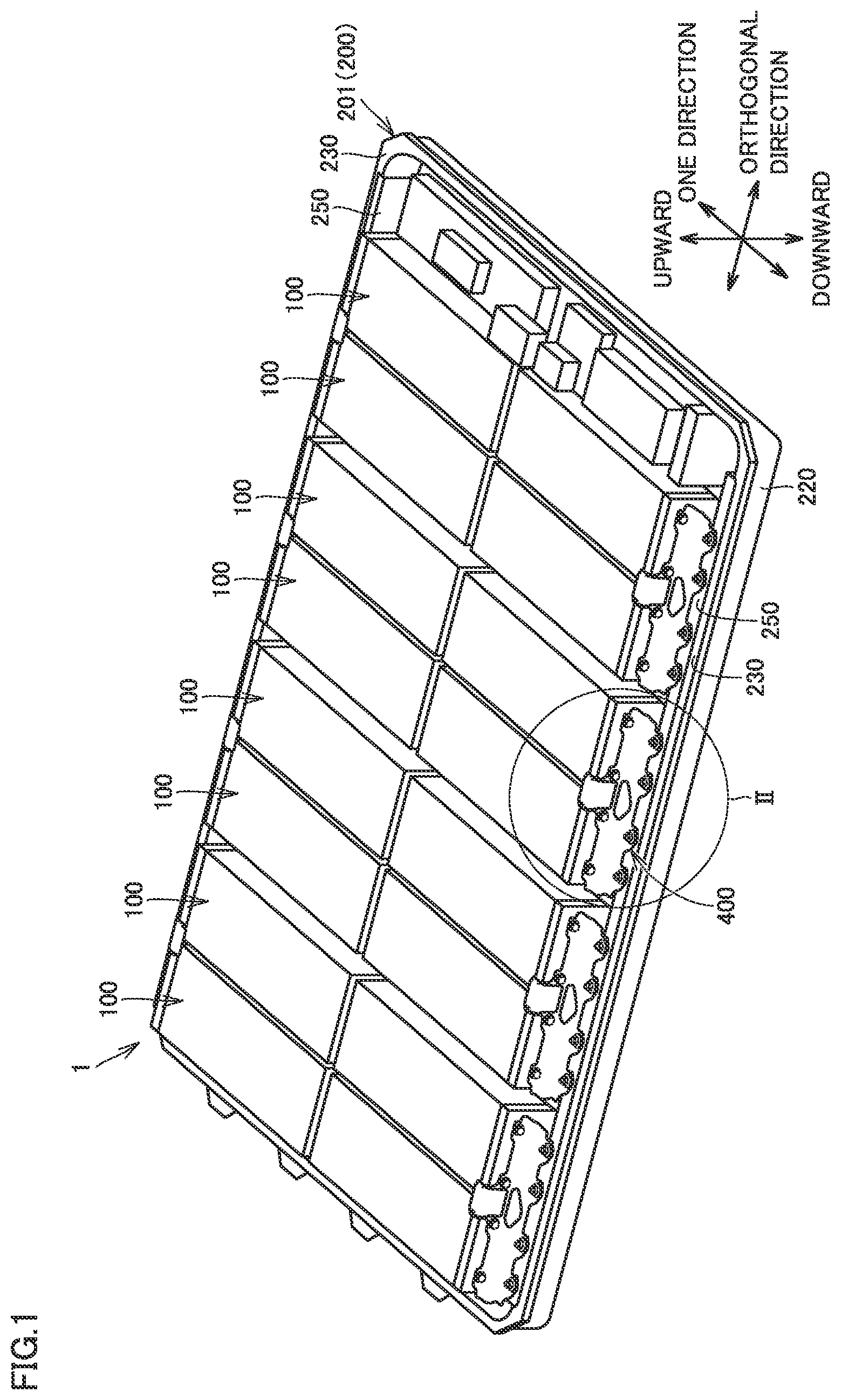 Patent US12308457 Figure 1 – Power storage device