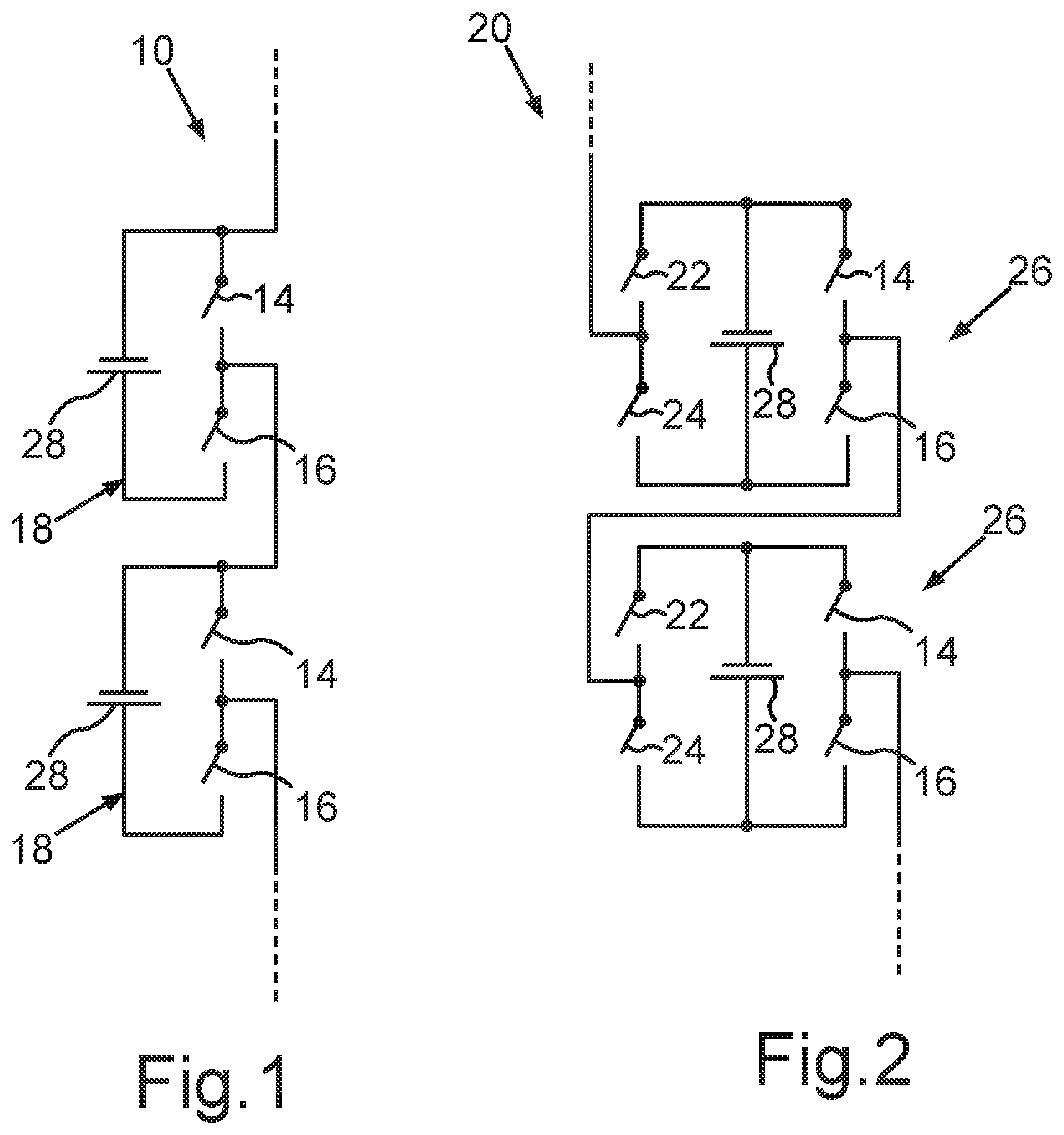 Patent US12308473 Figure 1 – Switching configuration for a battery module