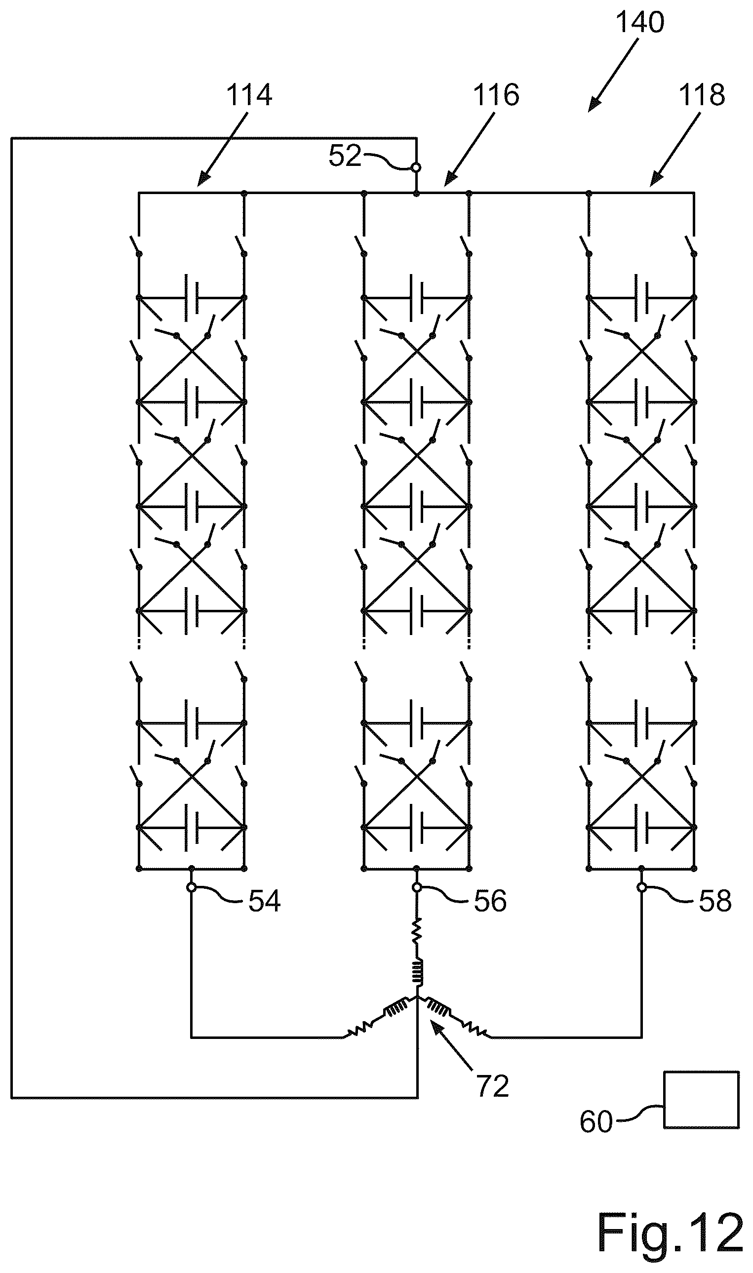 Patent US12308473 Figure 9 – Switching configuration for a battery module