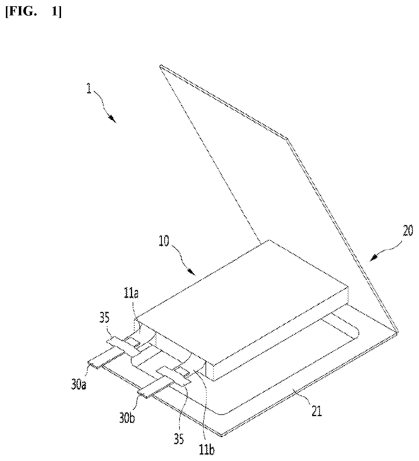 Patent US12308475 Figure 1 – Lead tab for secondary battery, manufacturing apparatus thereof, and secondary battery comprising same