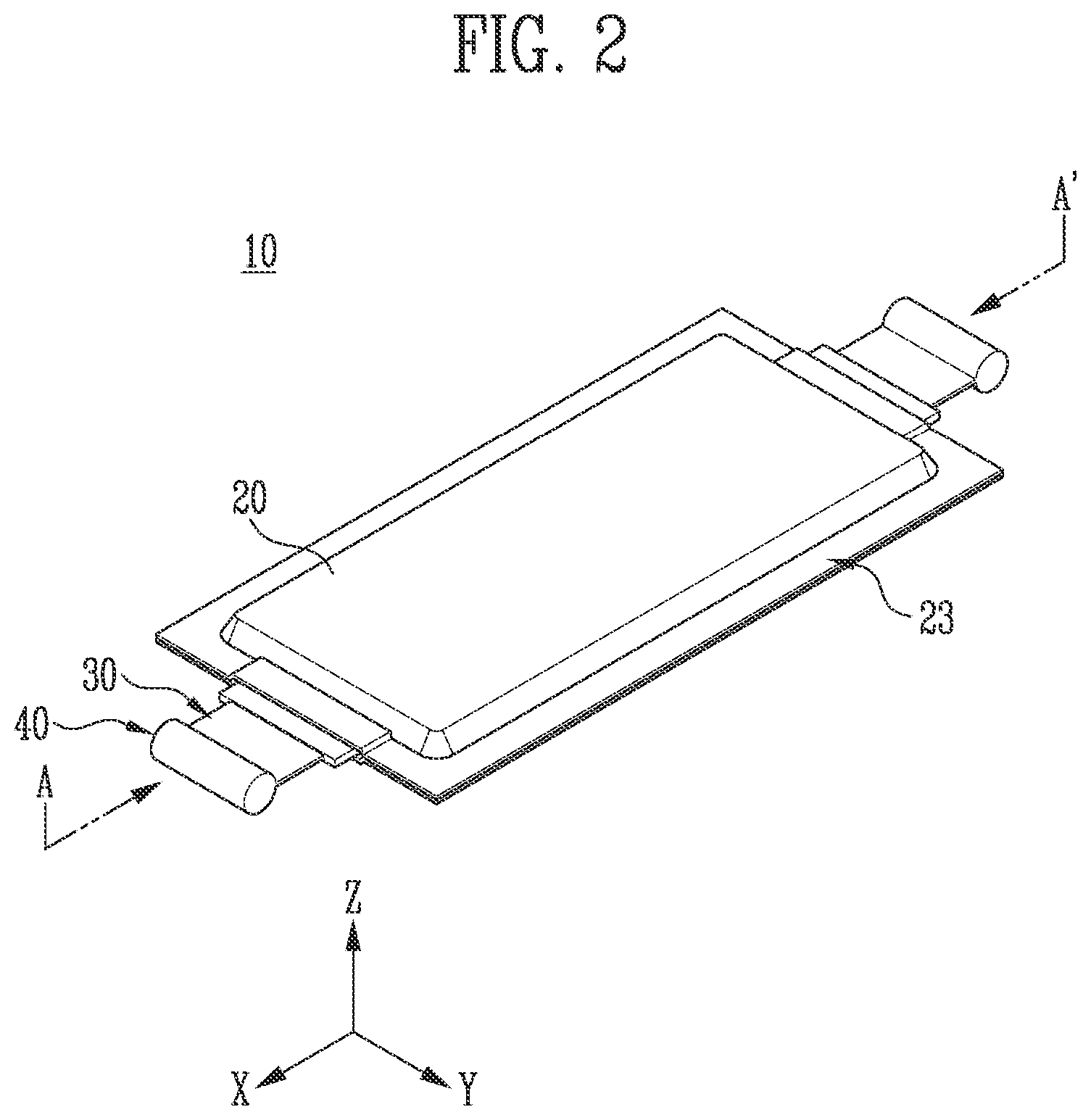 Patent US12308476 Figure 2 – Battery module