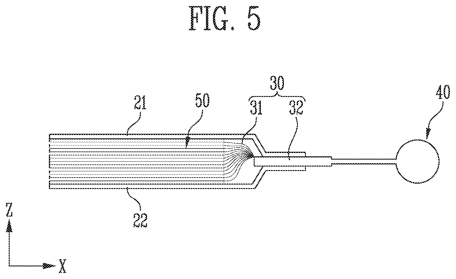 Patent US12308476 Figure 5 – Battery module