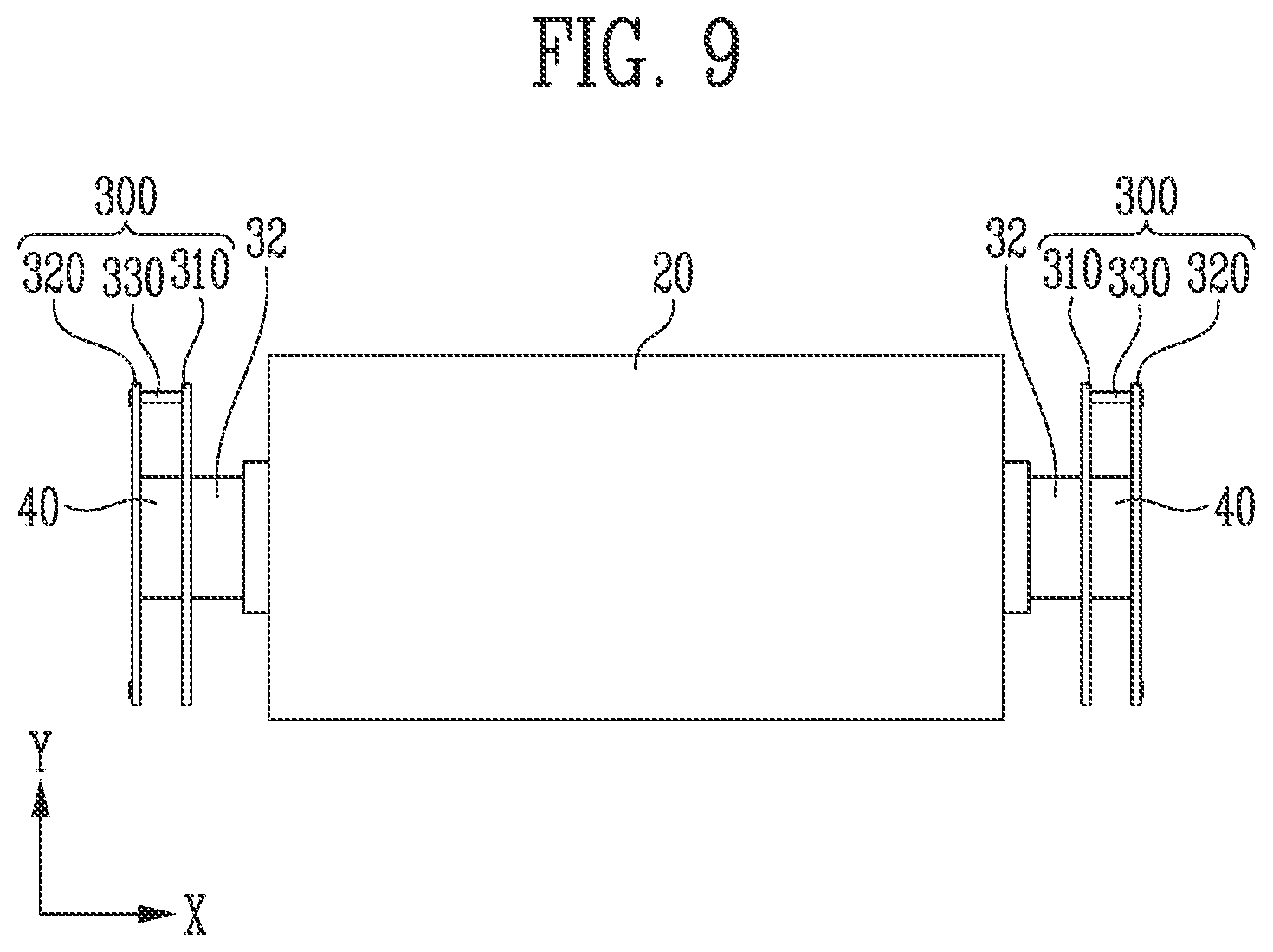Patent US12308476 Figure 9 – Battery module