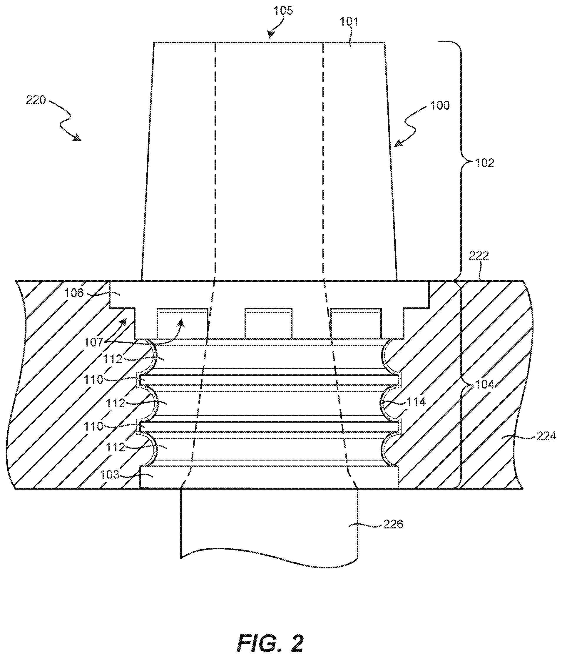Patent US12308479 Figure 2 – Battery parts having solventless acid barriers and associated systems and methods