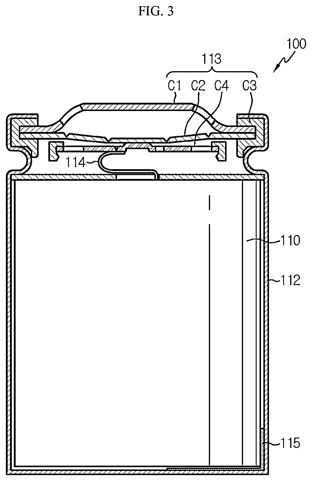 Patent US12308481 Figure 3 – Battery module, battery pack and vehicle