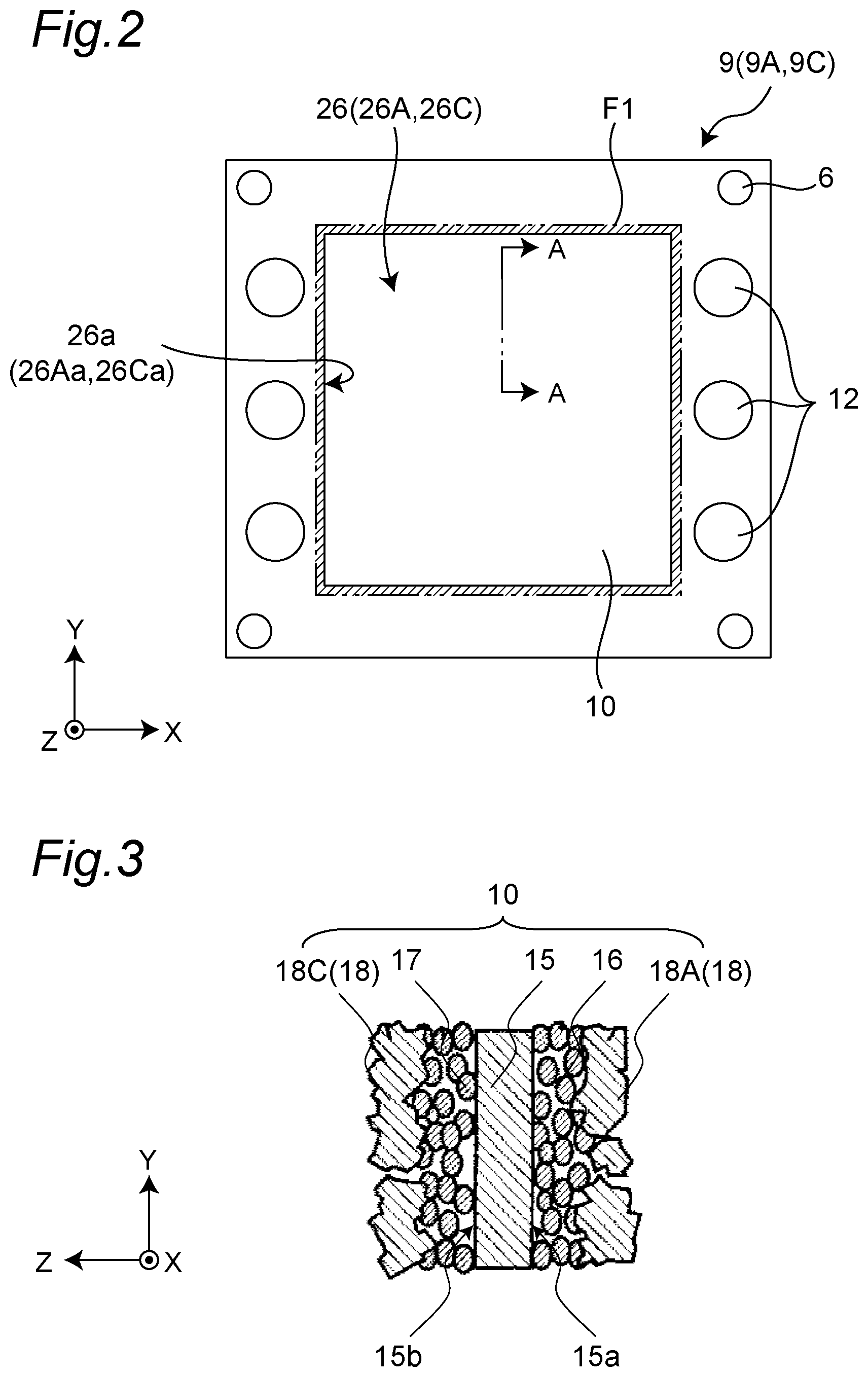 Patent US12308486 Figure 2 – Fuel cell module, fuel cell stack, and manufacturing method of fuel cell module