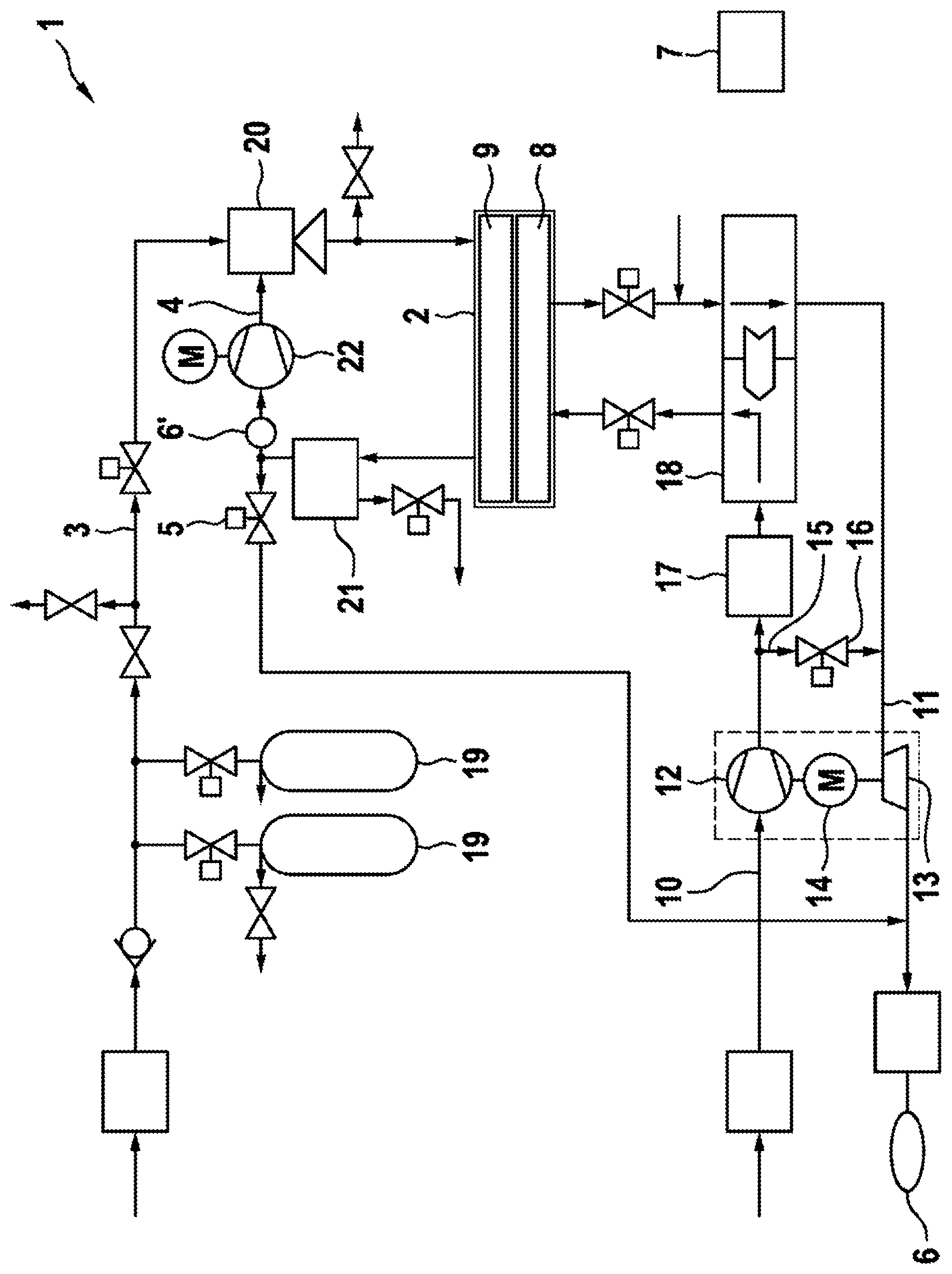 Patent US12308489 — Method for operating a fuel cell system and control device — Figure 1