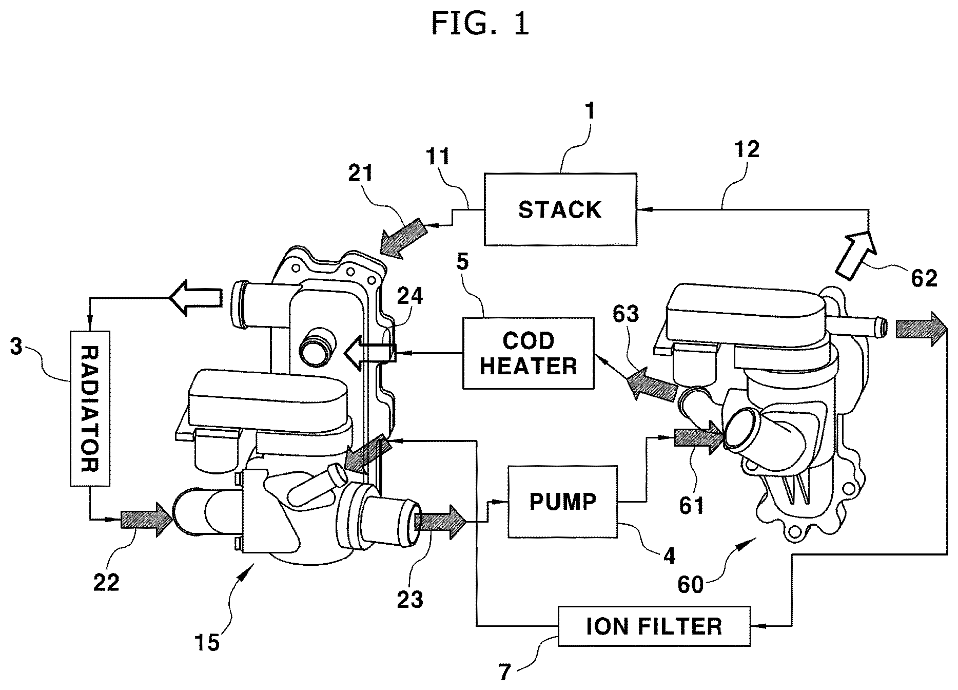 Patent US12308492 Figure 1 – Integrated cooling control valve