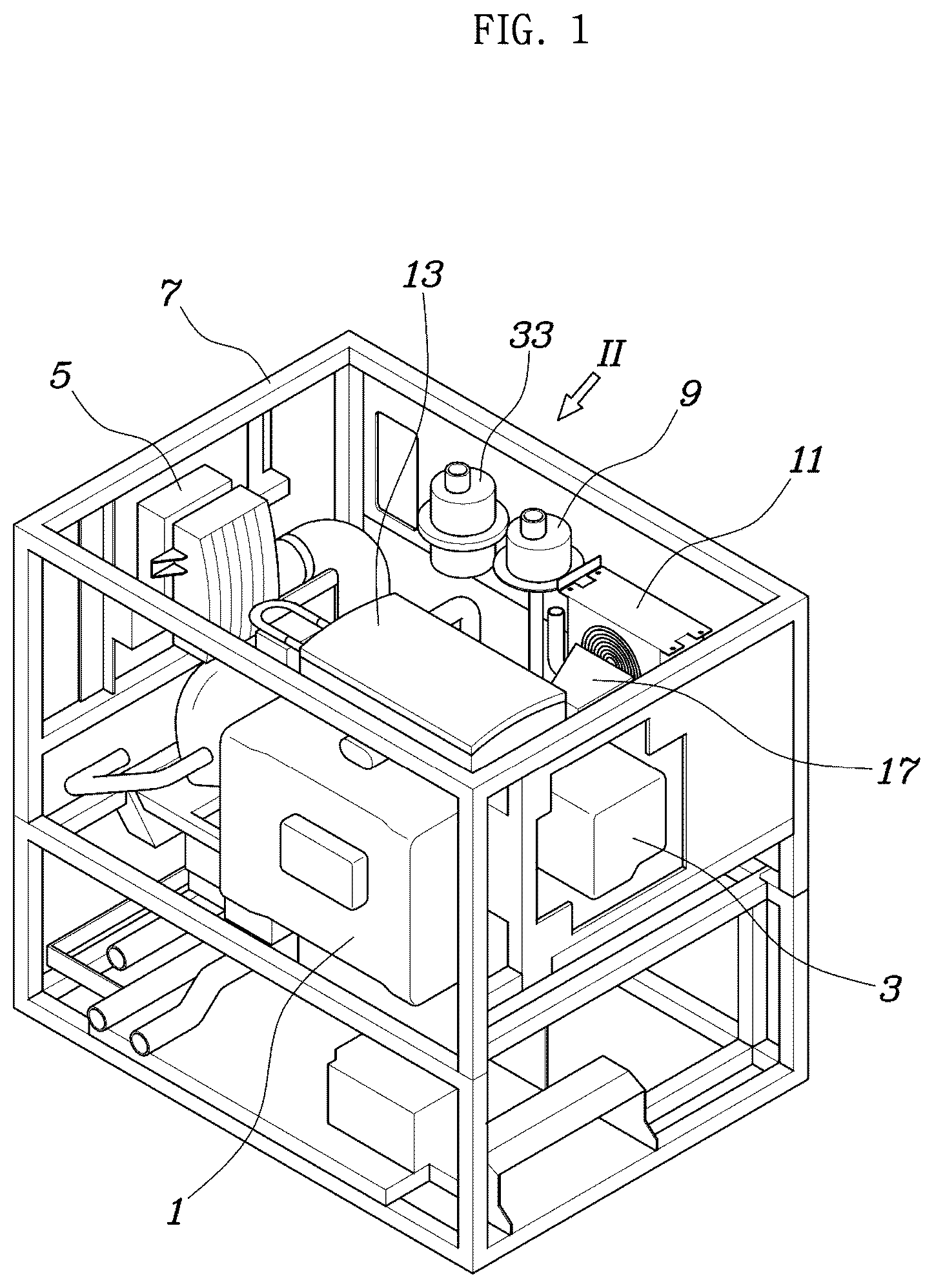 Patent US12308496 Figure 1 – Fuel cell power generation facility