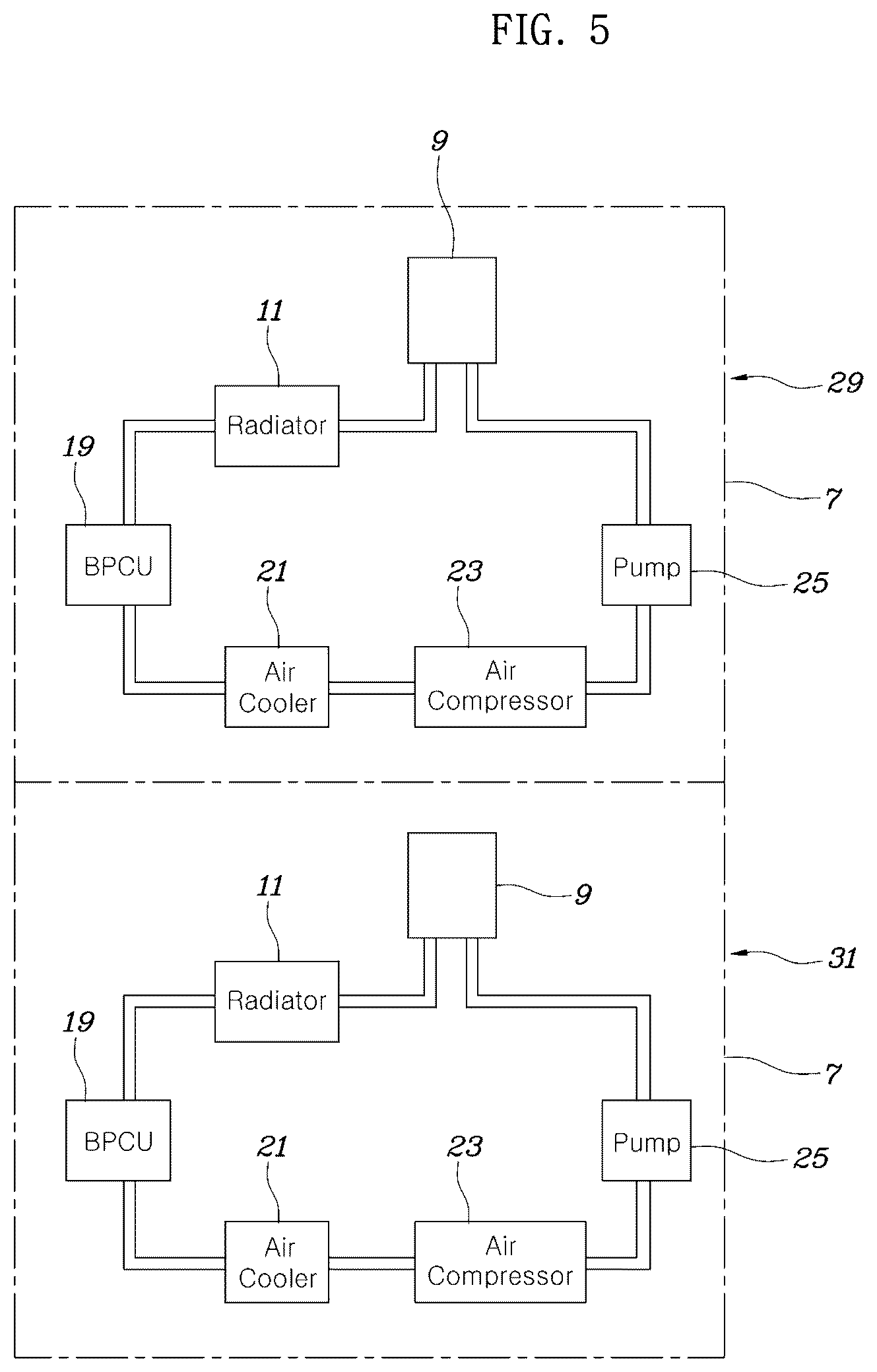 Patent US12308496 Figure 5 – Fuel cell power generation facility