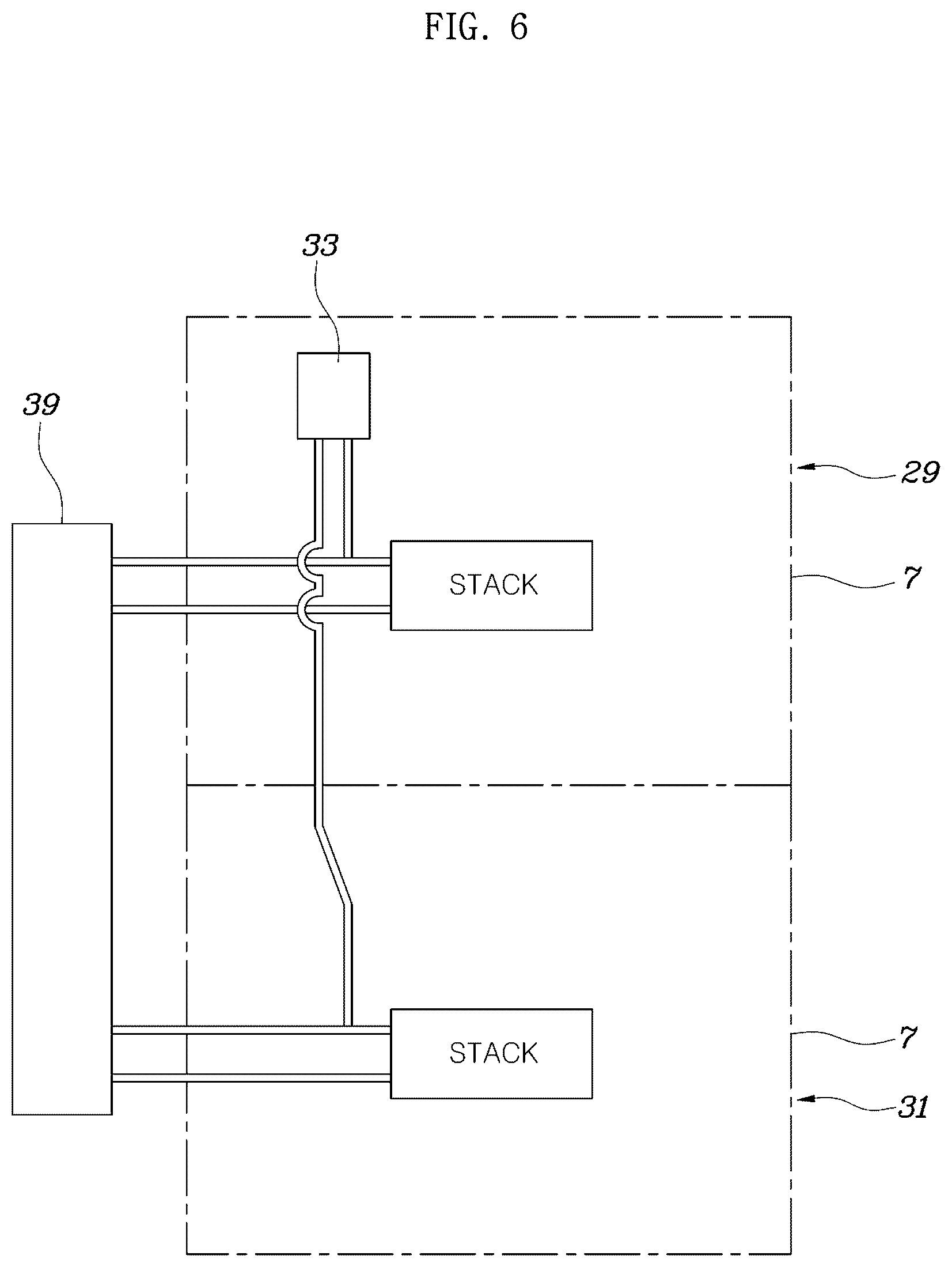 Patent US12308496 Figure 6 – Fuel cell power generation facility