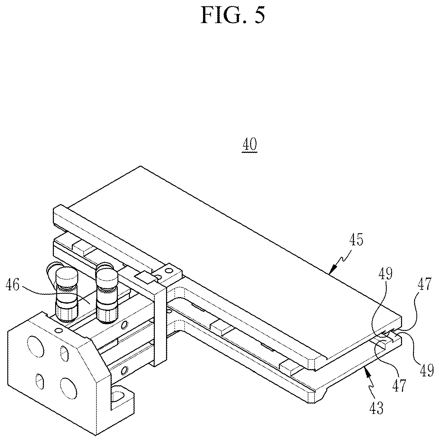 Patent US12308499 Figure 5 – Cutting apparatus and method of manufacturing MEA for fuel cell
