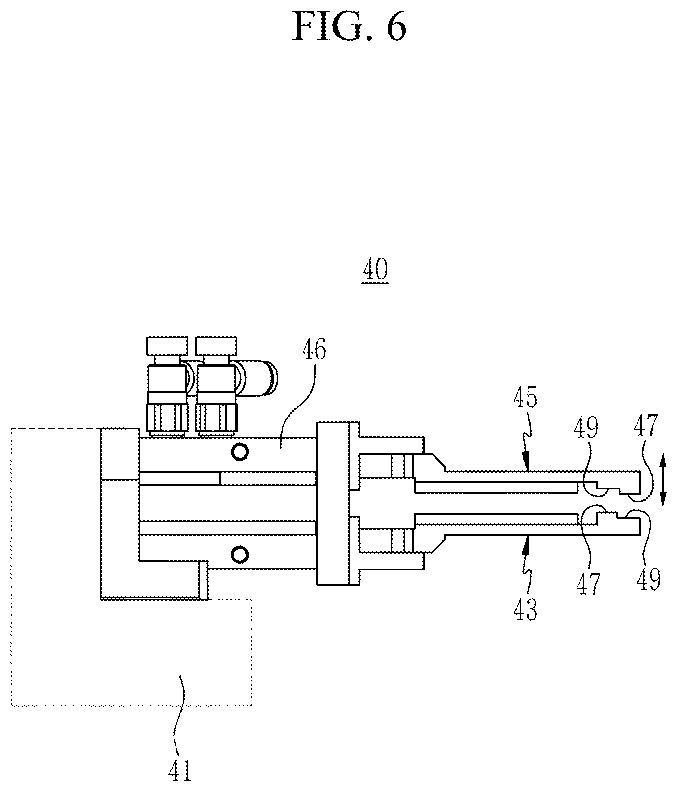 Patent US12308499 Figure 6 – Cutting apparatus and method of manufacturing MEA for fuel cell