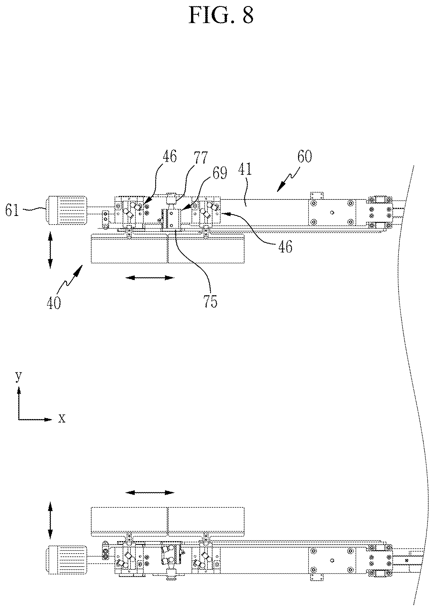 Patent US12308499 Figure 8 – Cutting apparatus and method of manufacturing MEA for fuel cell
