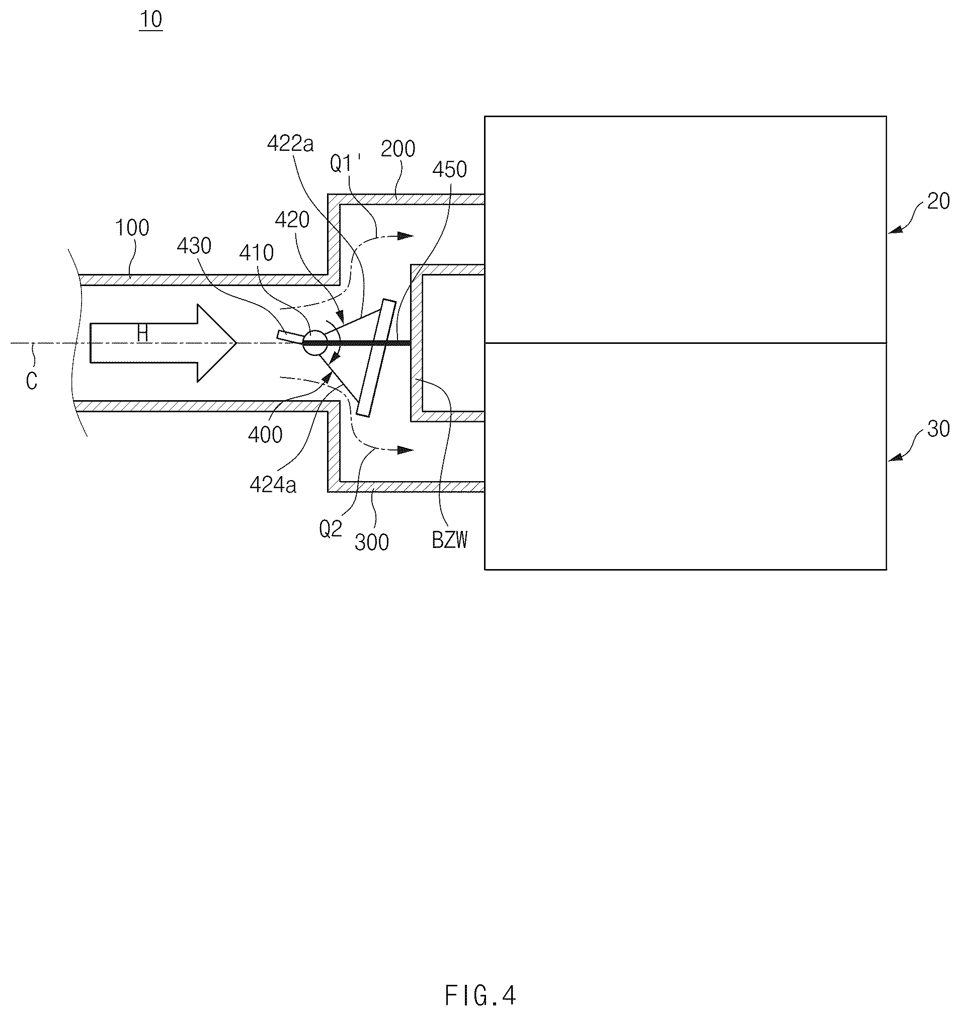 Patent US12308500 Figure 4 – Fuel cell system