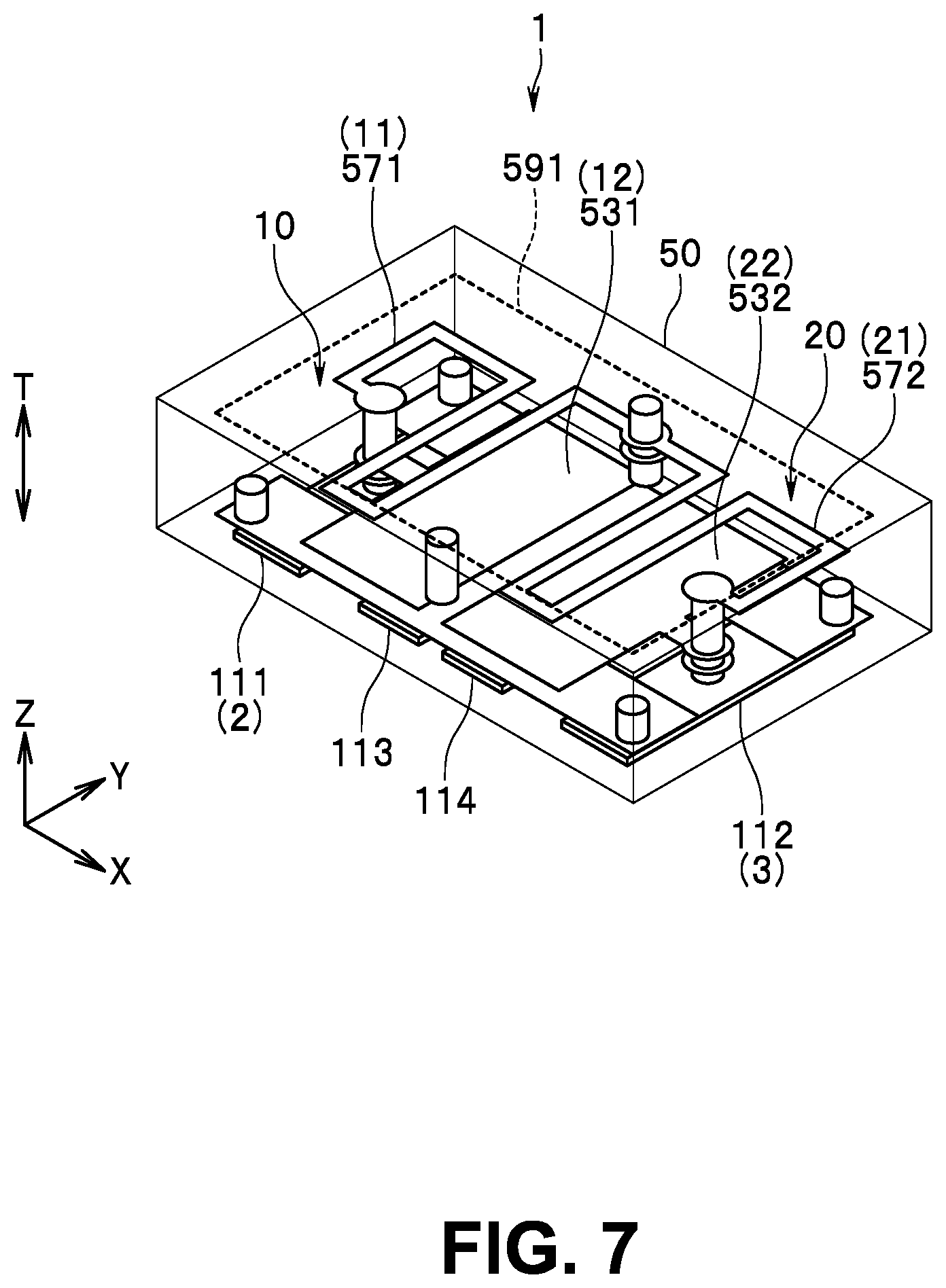 Patent US12308502 Figure 7 – Multilayered filter device