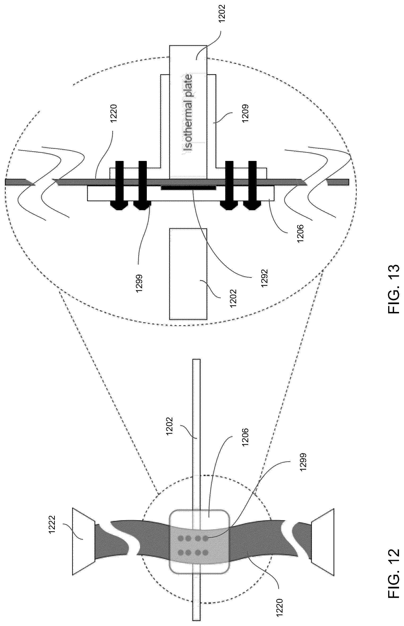 Patent US12308505 Figure 13 – Connecting electrical circuitry in a quantum computing system