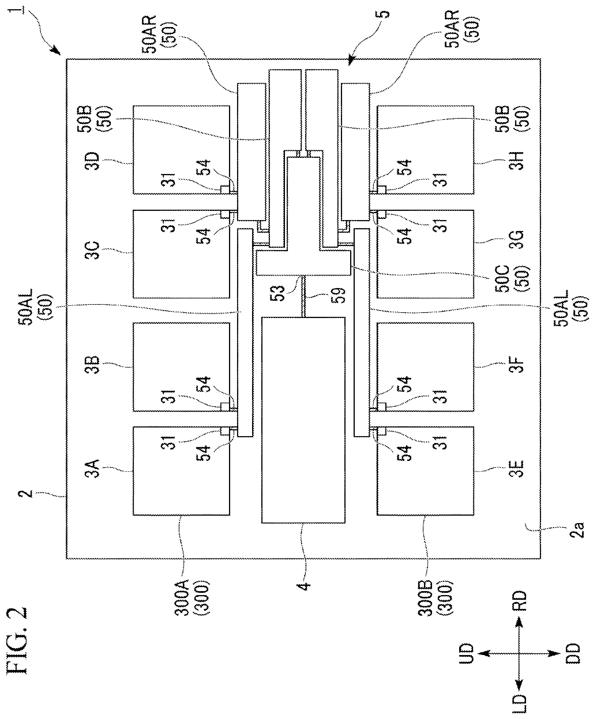 Patent US12308506 Figure 2 – Splitter-combiner and cascade connection circuit