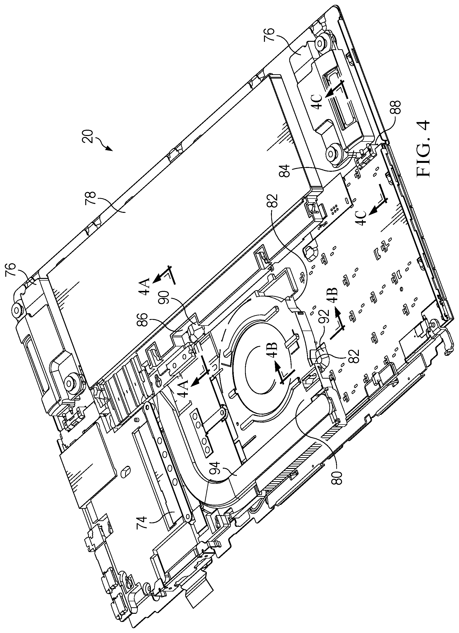 Patent US12308507 Figure 8 – Information handling system antenna module integrated in thermal solution