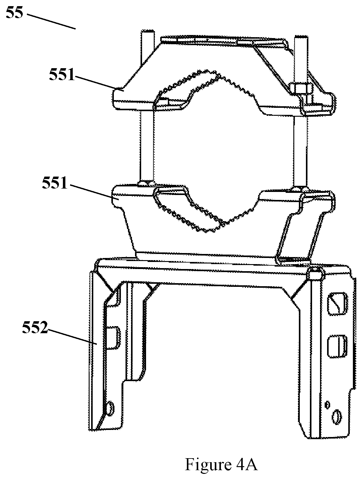 Patent US12308508 Figure 5 – Antenna mounting kit for integrated base station antenna
