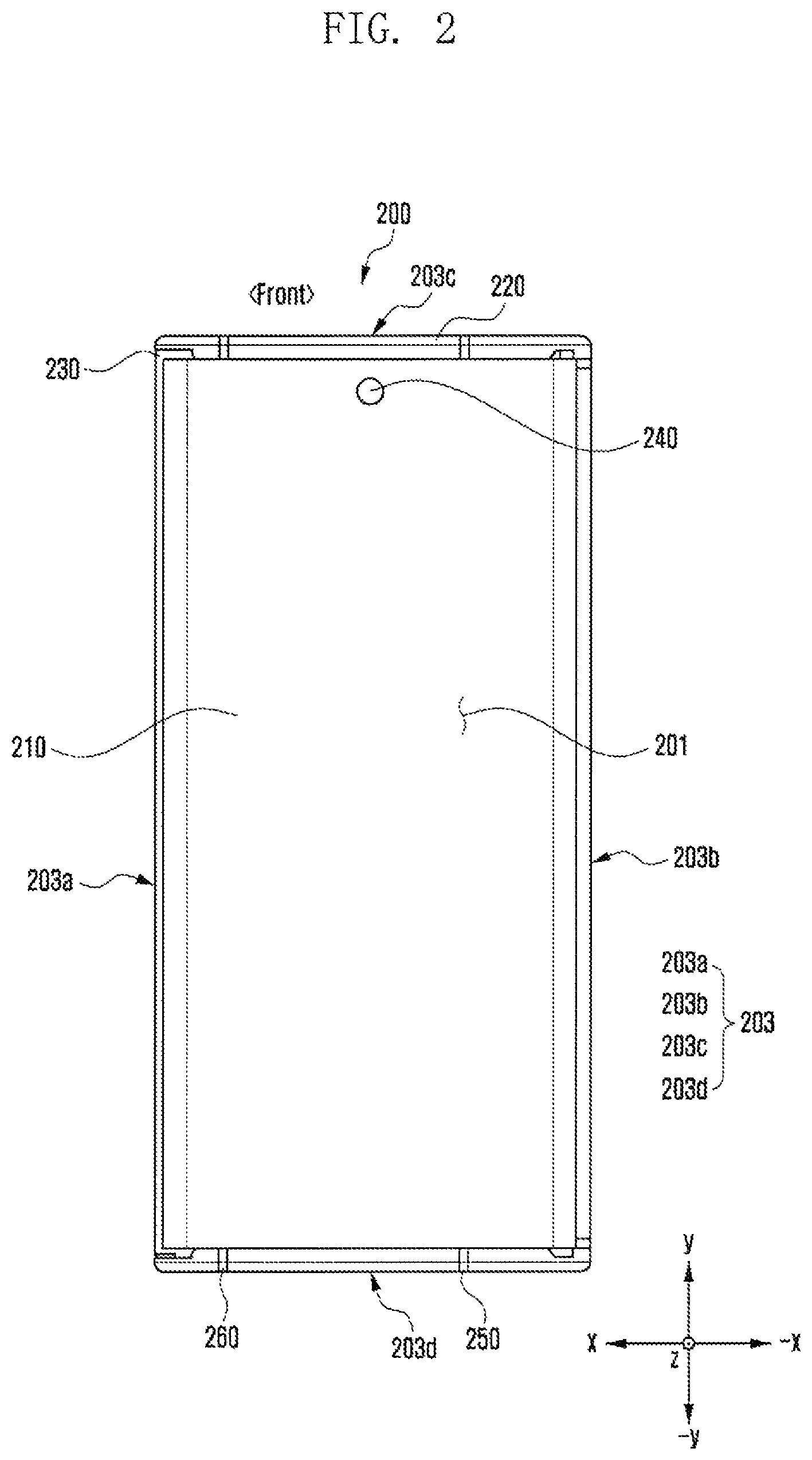 Patent US12308511 Figure 2 – Antenna and electronic device including the same
