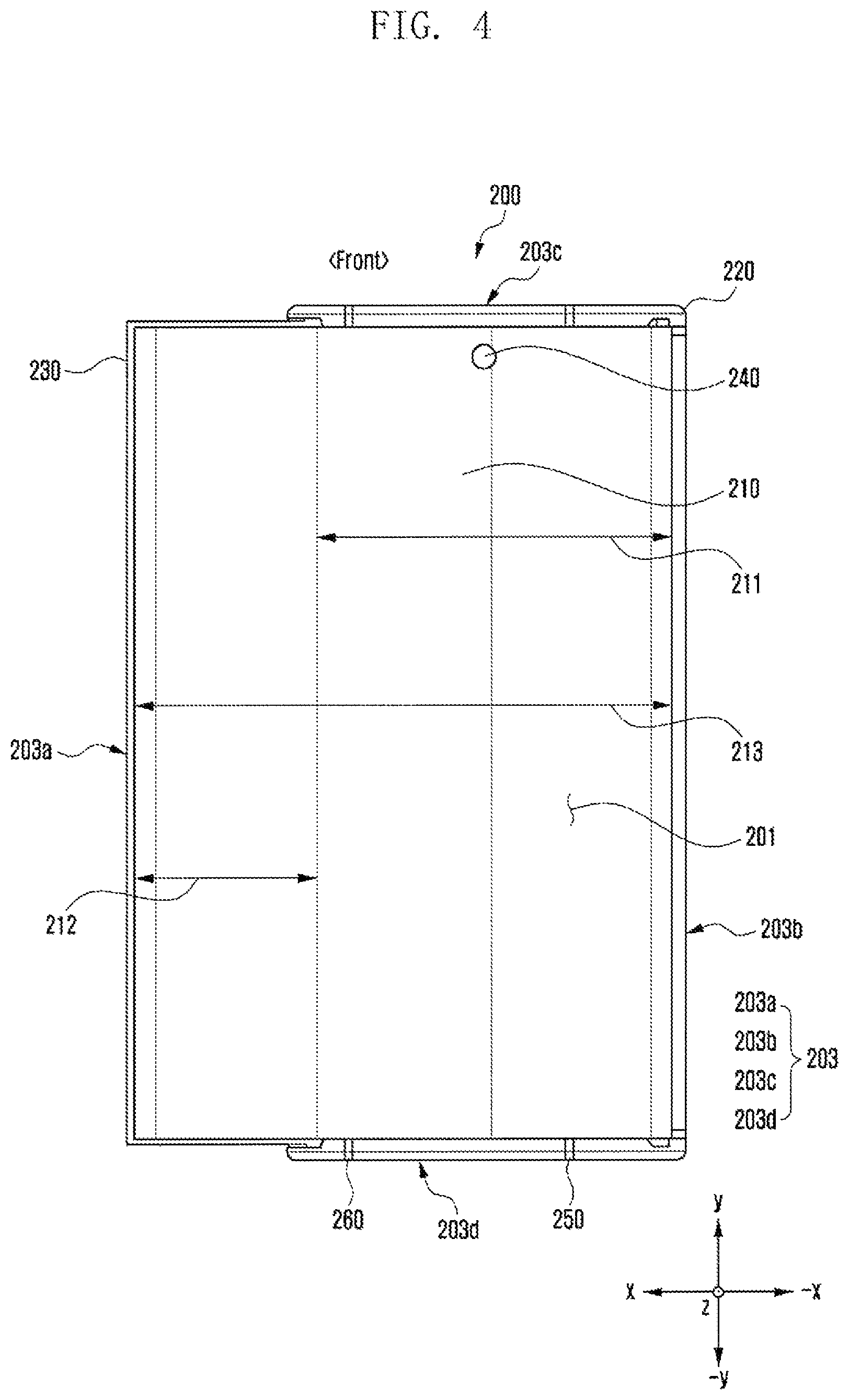 Patent US12308511 Figure 4 – Antenna and electronic device including the same