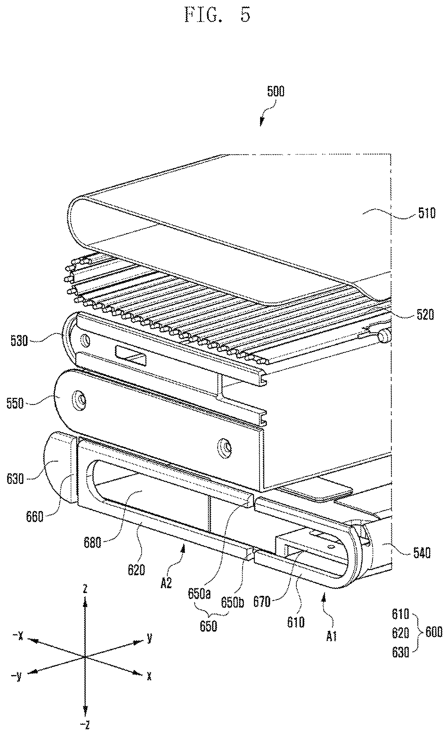 Patent US12308511 Figure 5 – Antenna and electronic device including the same