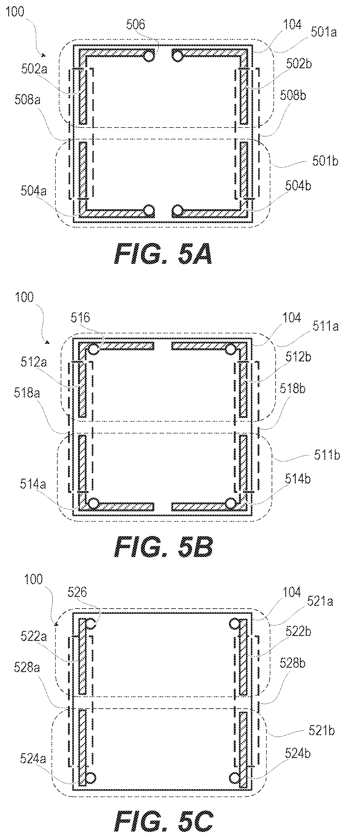 Patent US12308512 Figure 5 – Reconfigurable antenna system for a communication device with expandable form factor