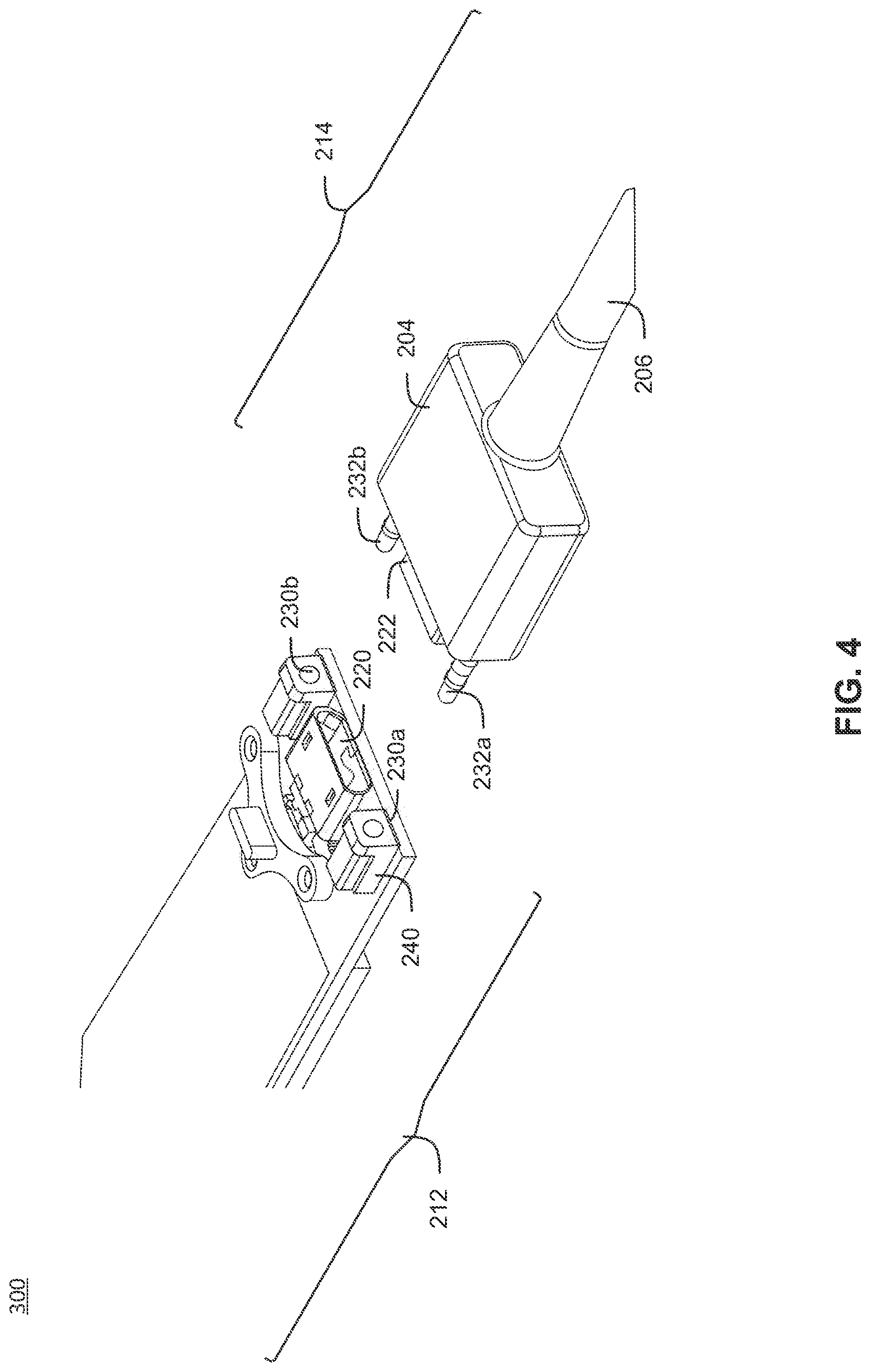 Patent US12308515 Figure 4 – Connector device with antenna connection
