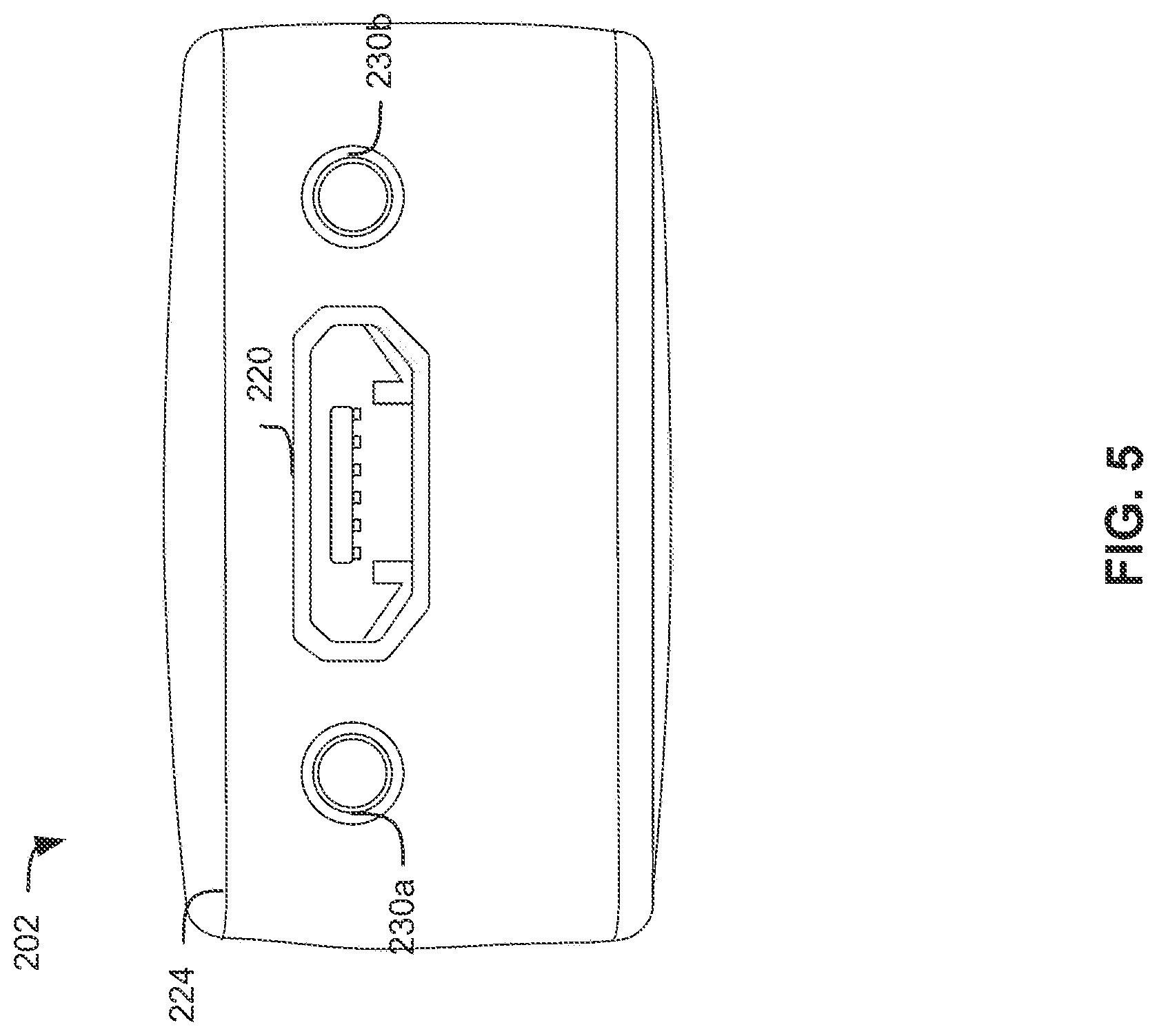Patent US12308515 Figure 5 – Connector device with antenna connection
