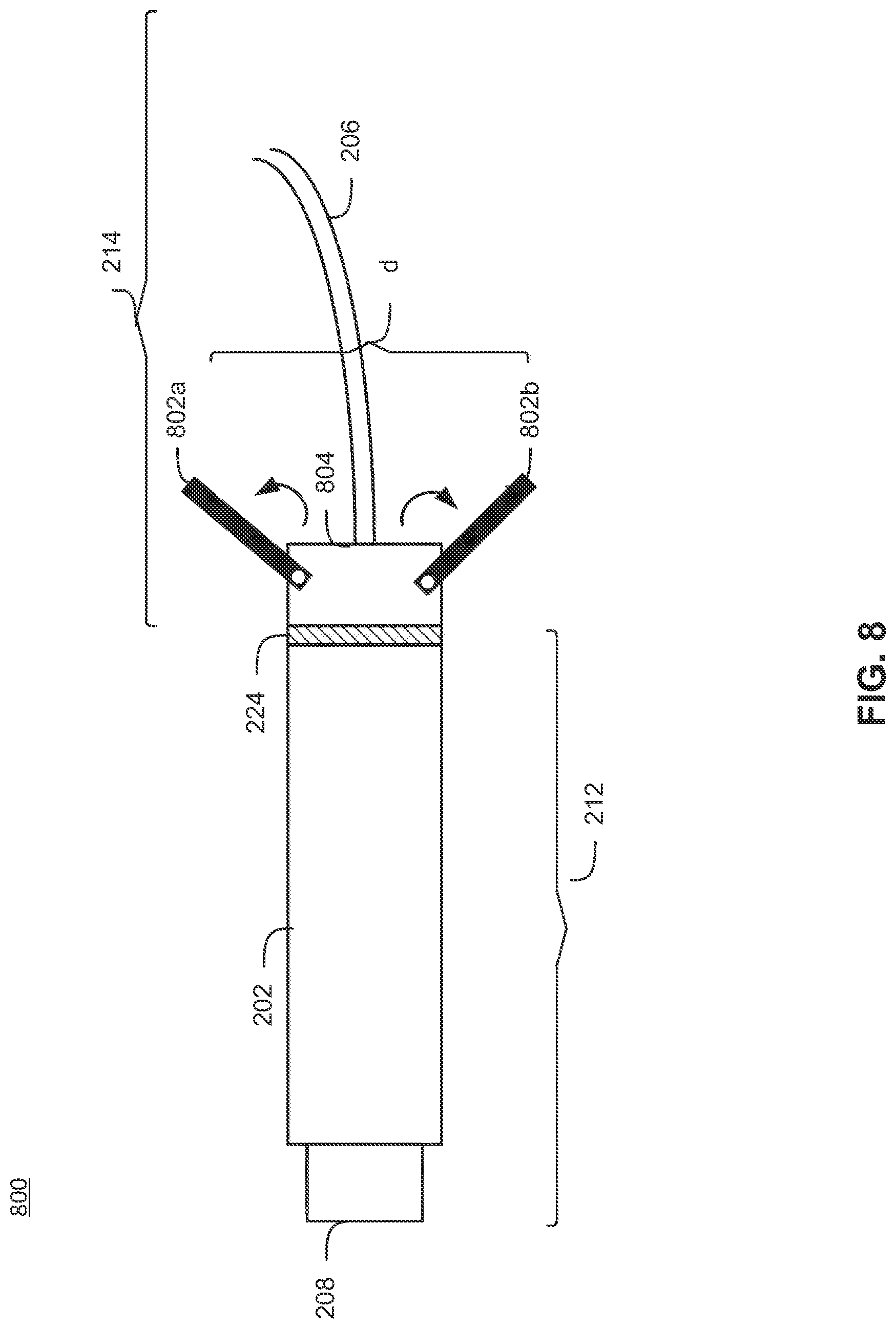 Patent US12308515 Figure 8 – Connector device with antenna connection