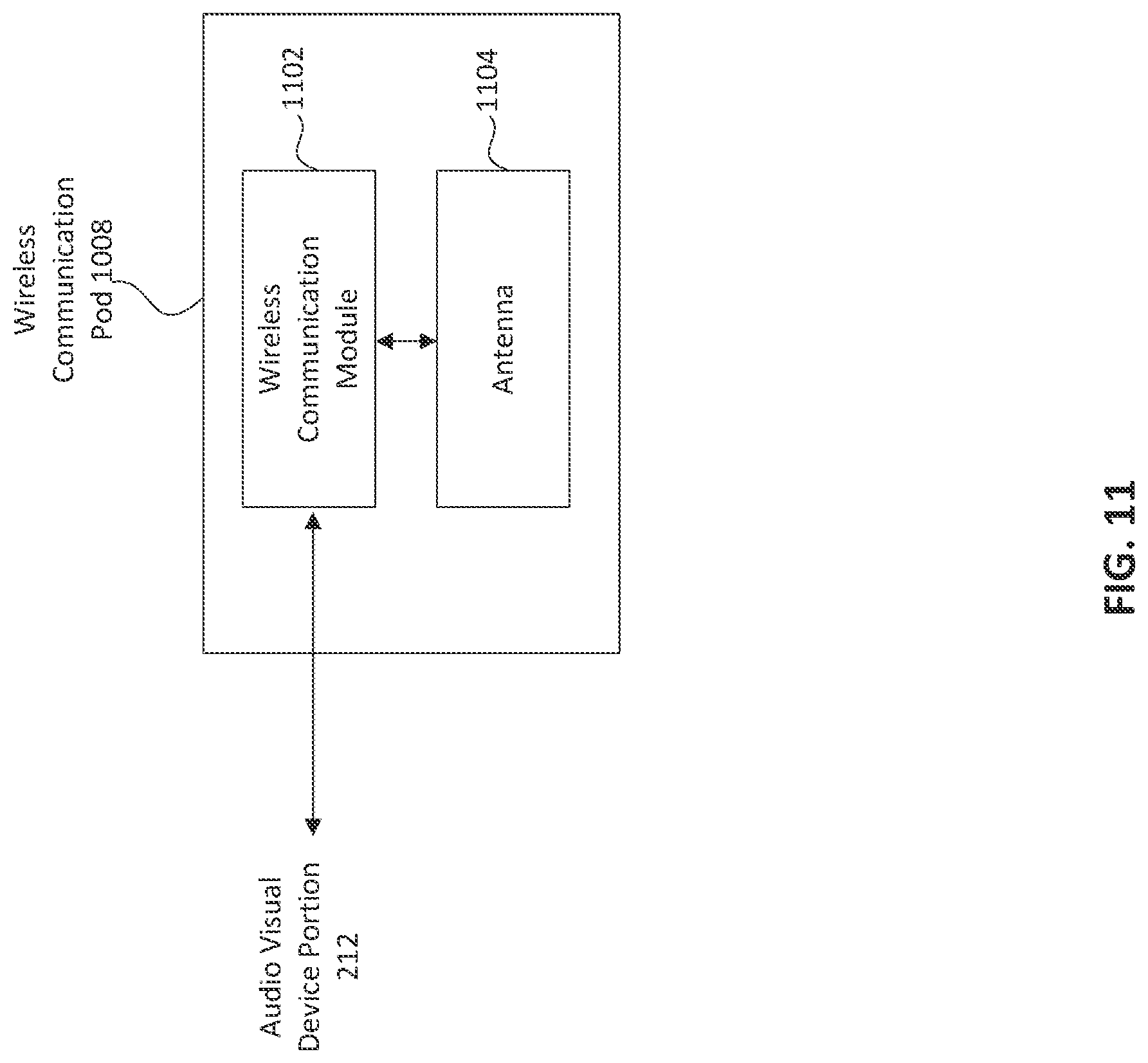 Patent US12308515 Figure 11 – Connector device with antenna connection
