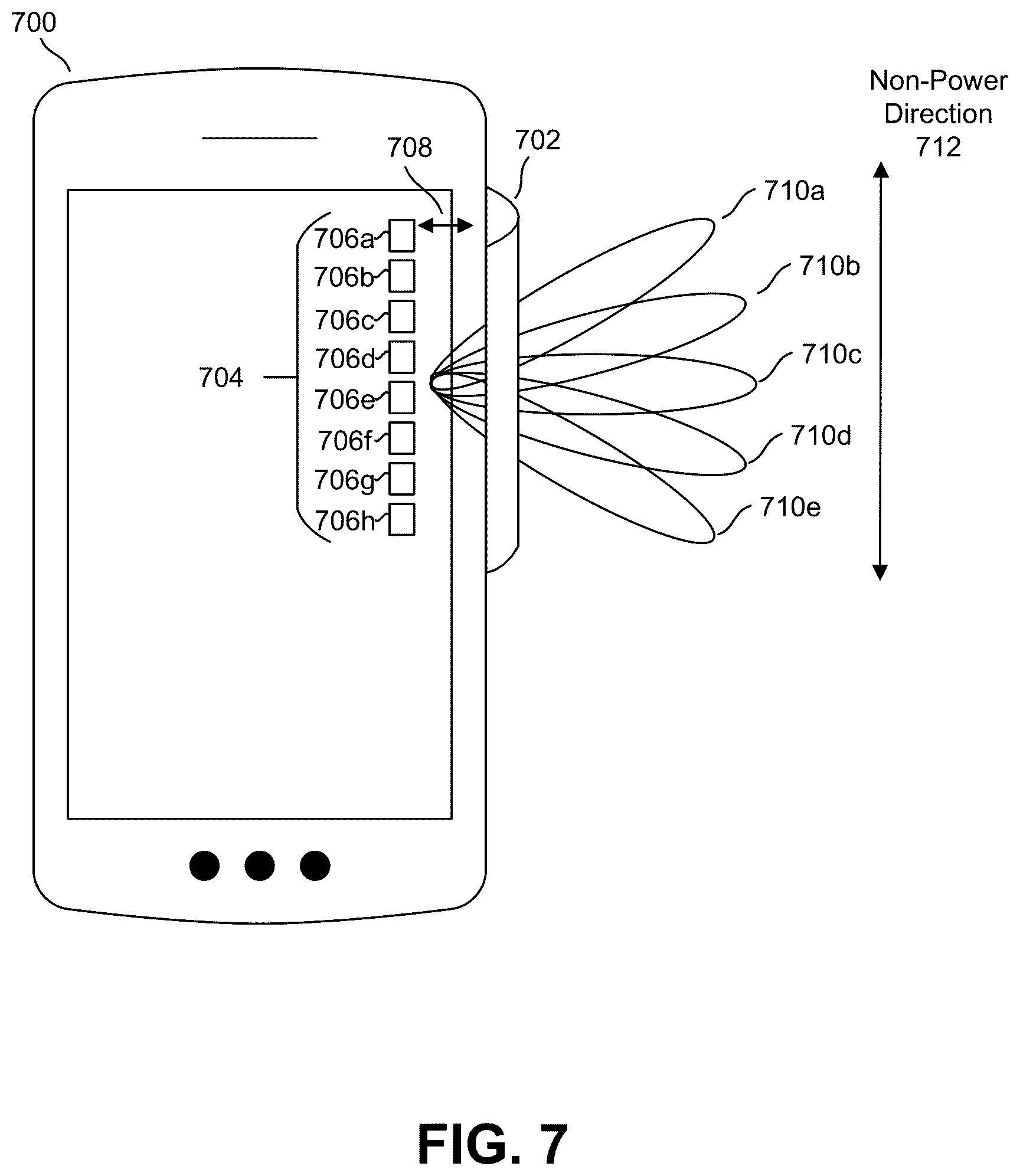 Patent US12308520 Figure 7 – Radio frequency beamforming device with cylindrical lens