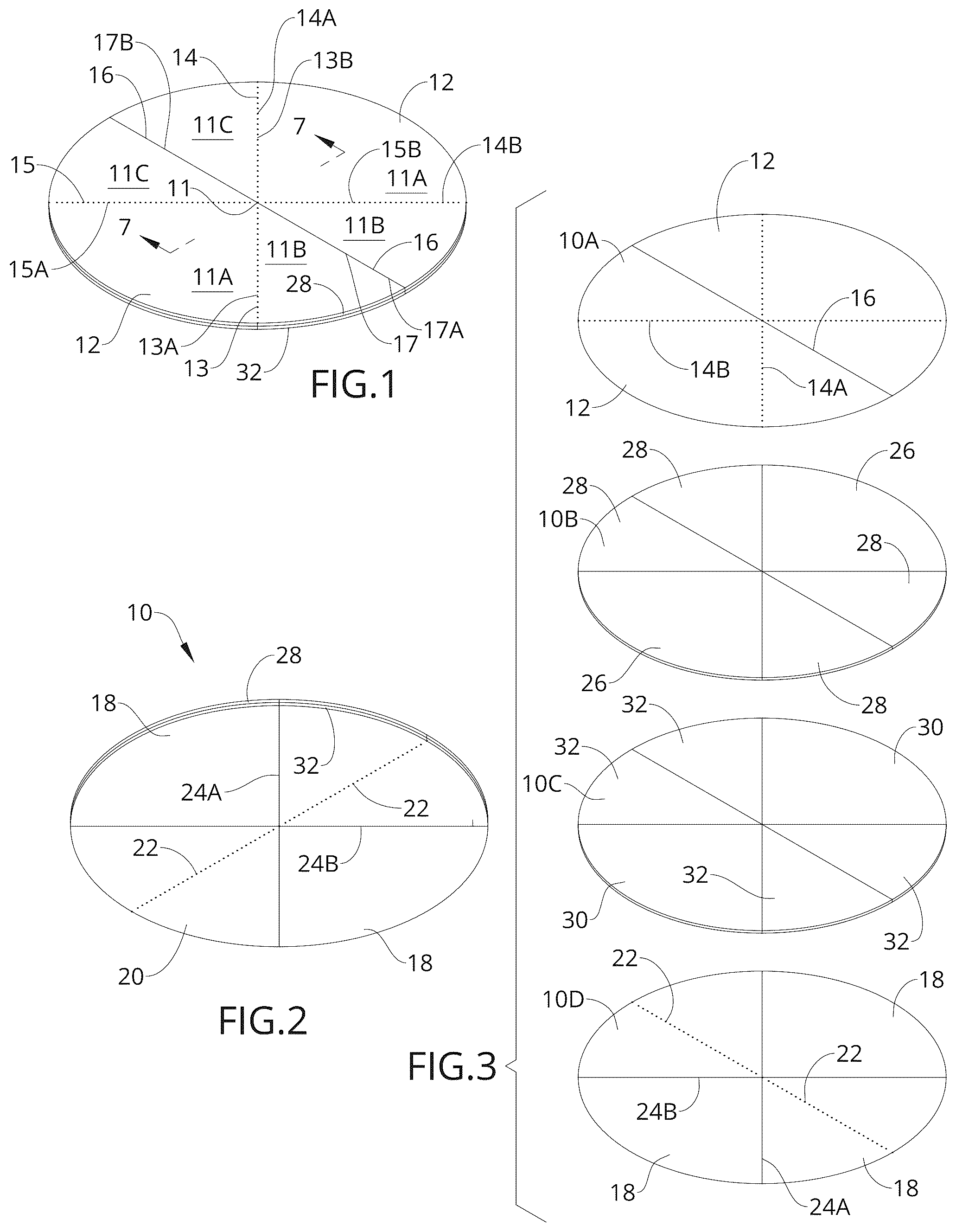 Patent US12308522 Figure 1 – Foldable reflectarray antenna