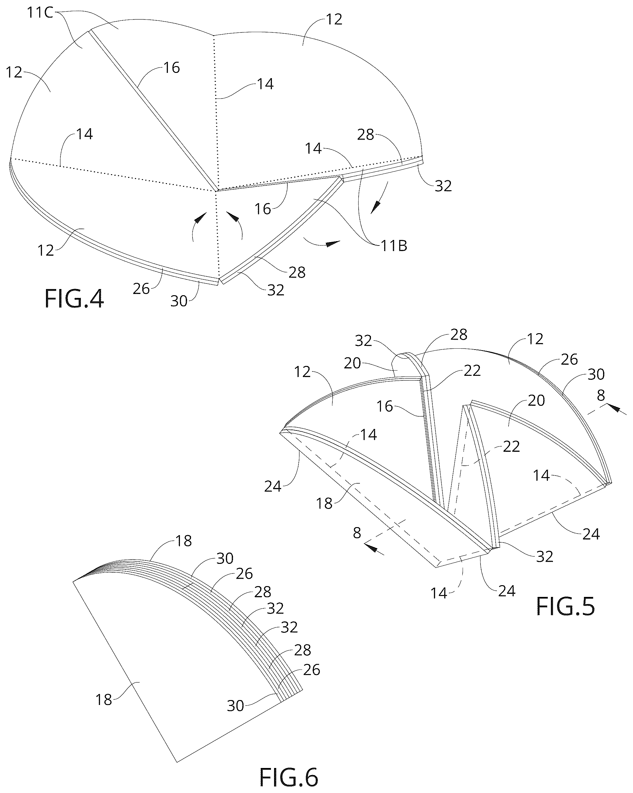 Patent US12308522 Figure 2 – Foldable reflectarray antenna