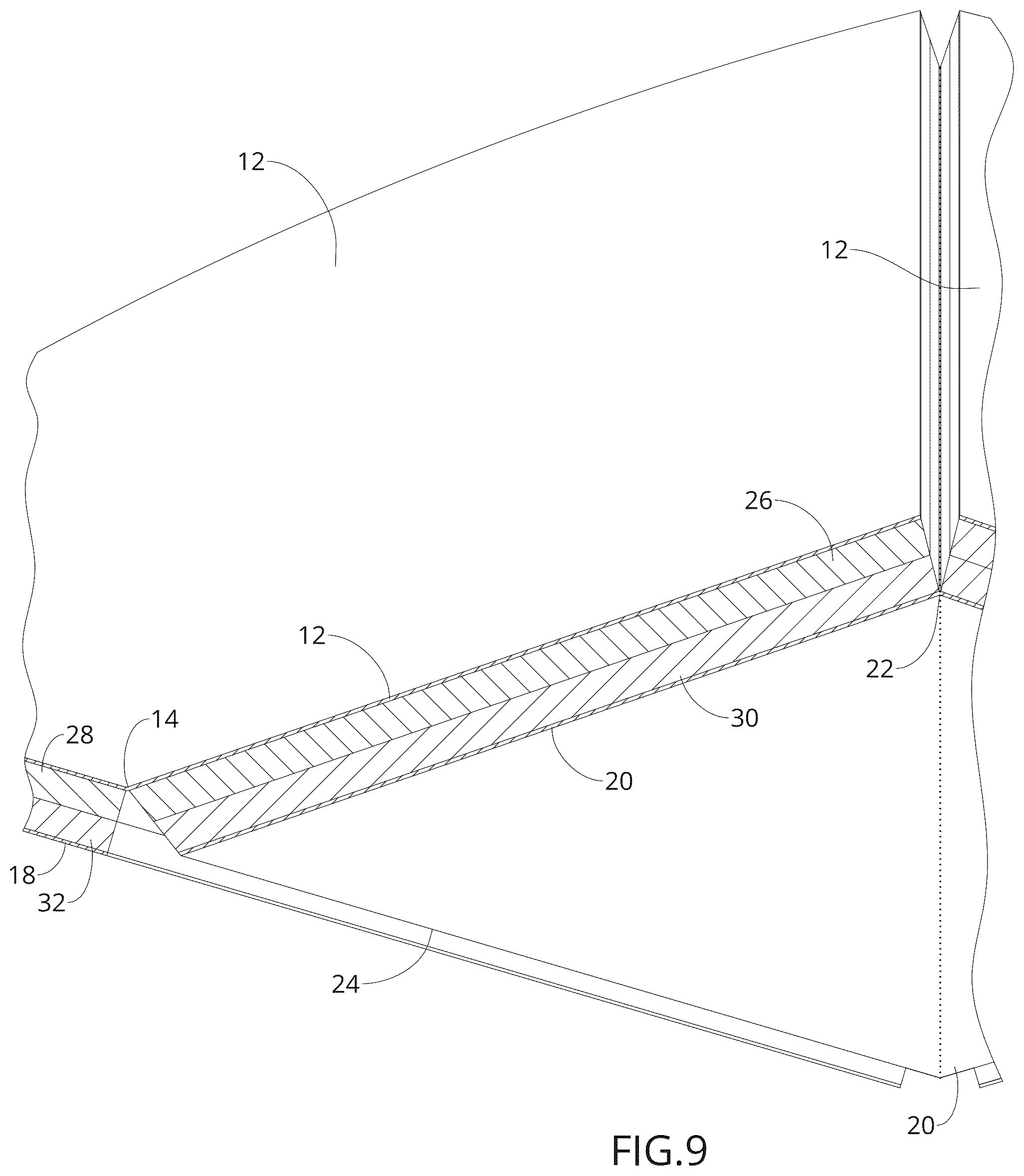 Patent US12308522 Figure 4 – Foldable reflectarray antenna