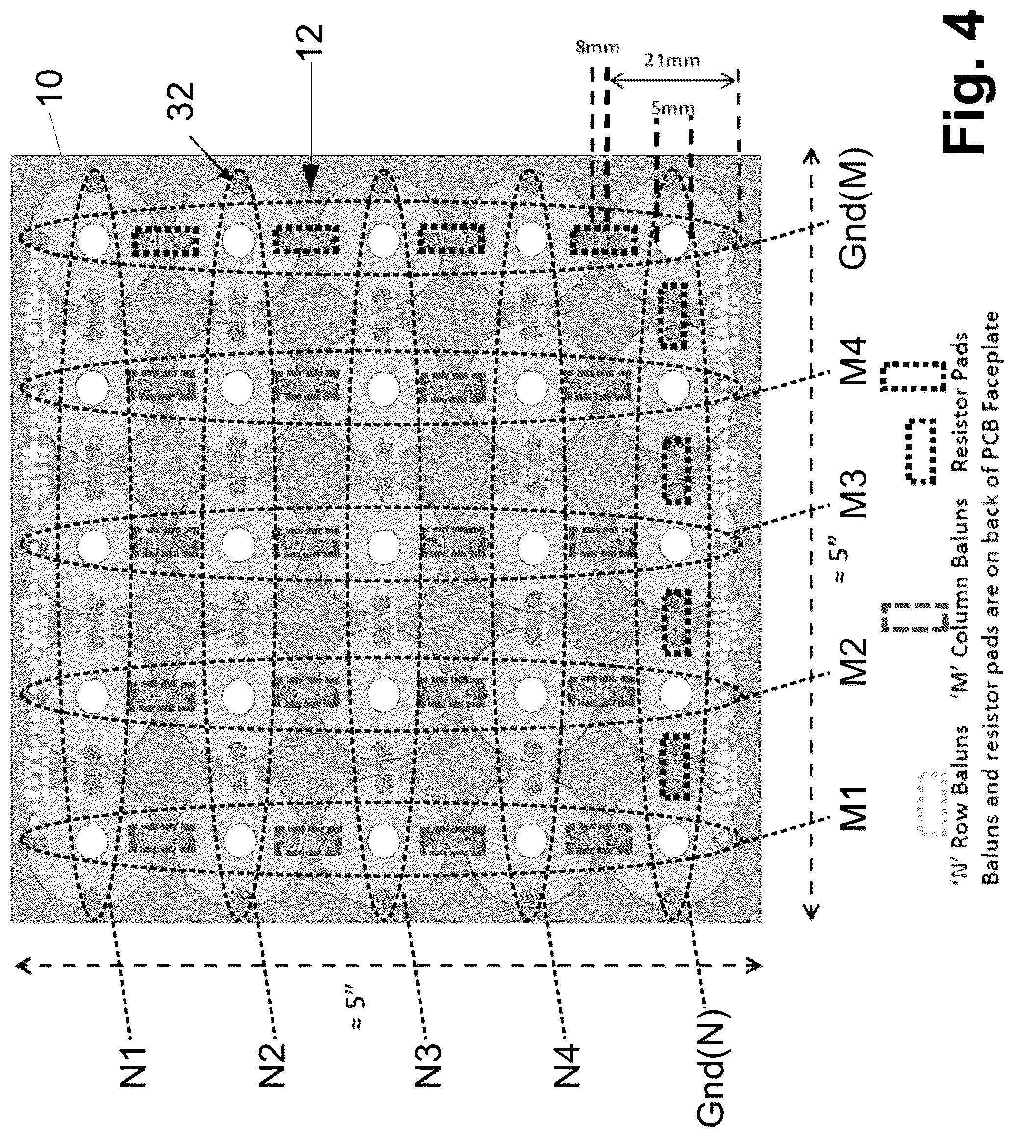 Patent US12308524 Figure 4 – Conformal/omni-directional differential segmented aperture