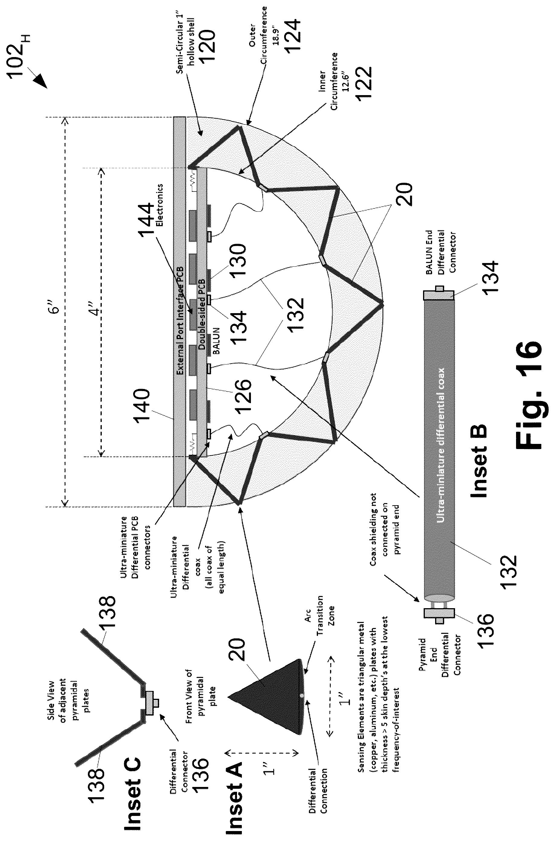 Patent US12308524 Figure 13 – Conformal/omni-directional differential segmented aperture