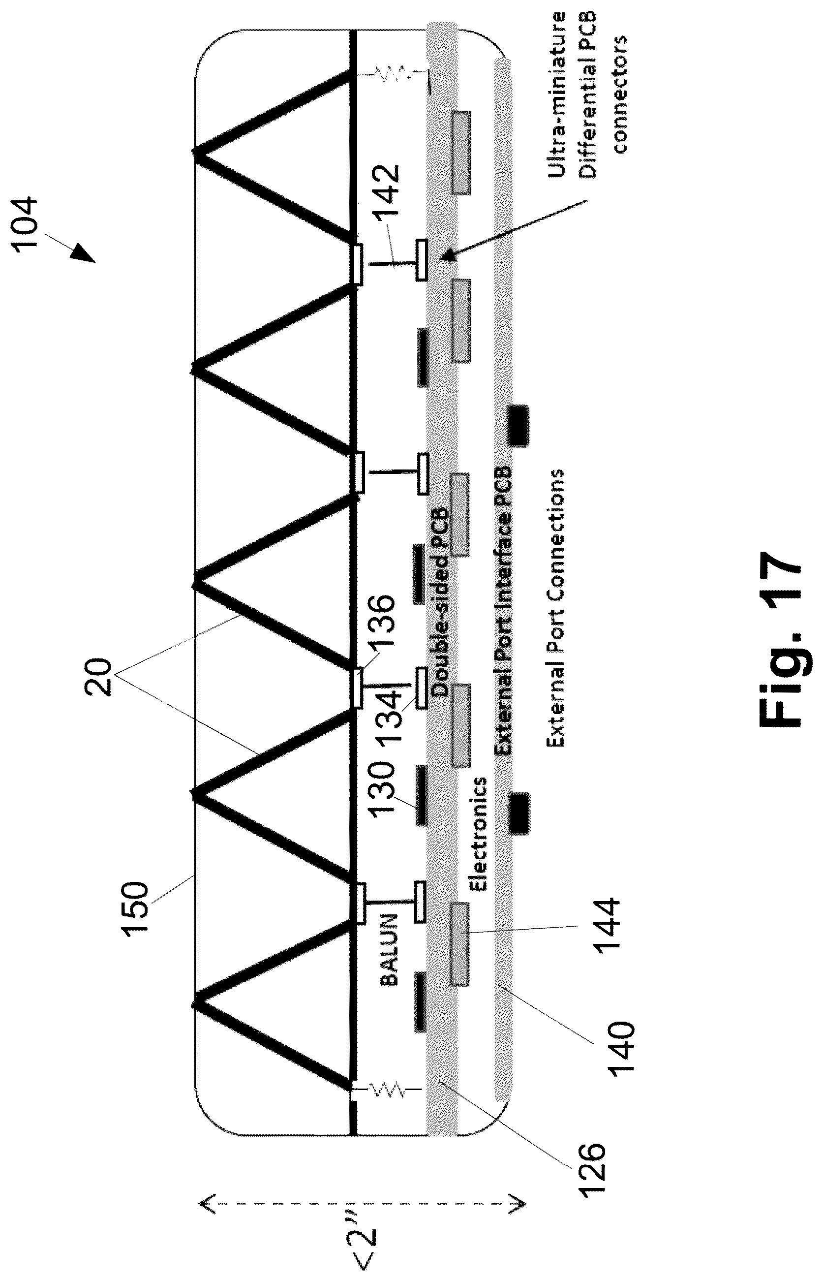 Patent US12308524 Figure 14 – Conformal/omni-directional differential segmented aperture