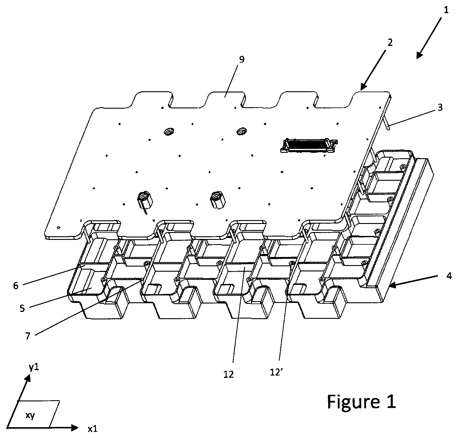 Patent US12308526 Figure 1 – Array antenna