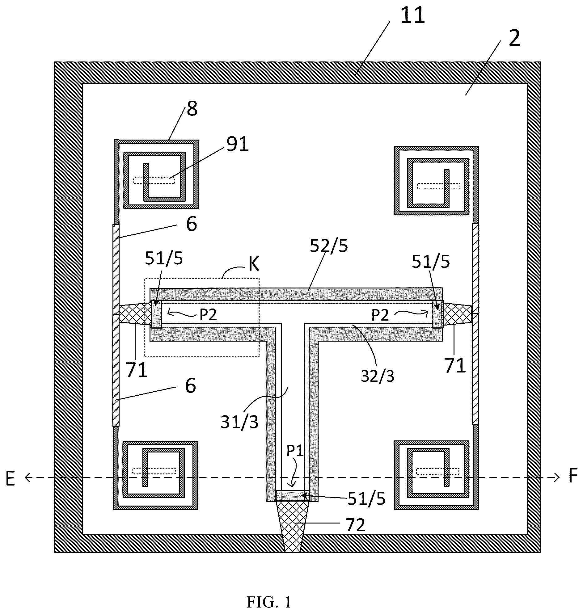 Patent US12308527 Figure 1 – Antenna and manufacturing method thereof