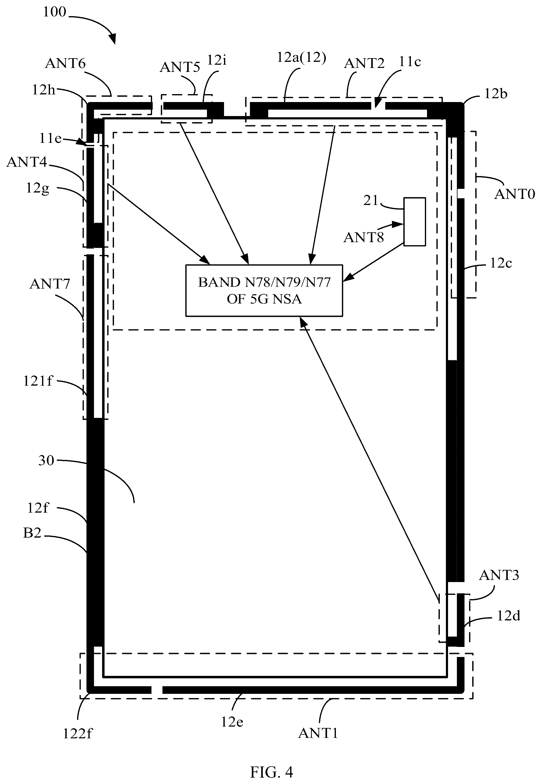 Patent US12308529 Figure 4 – Electronic device