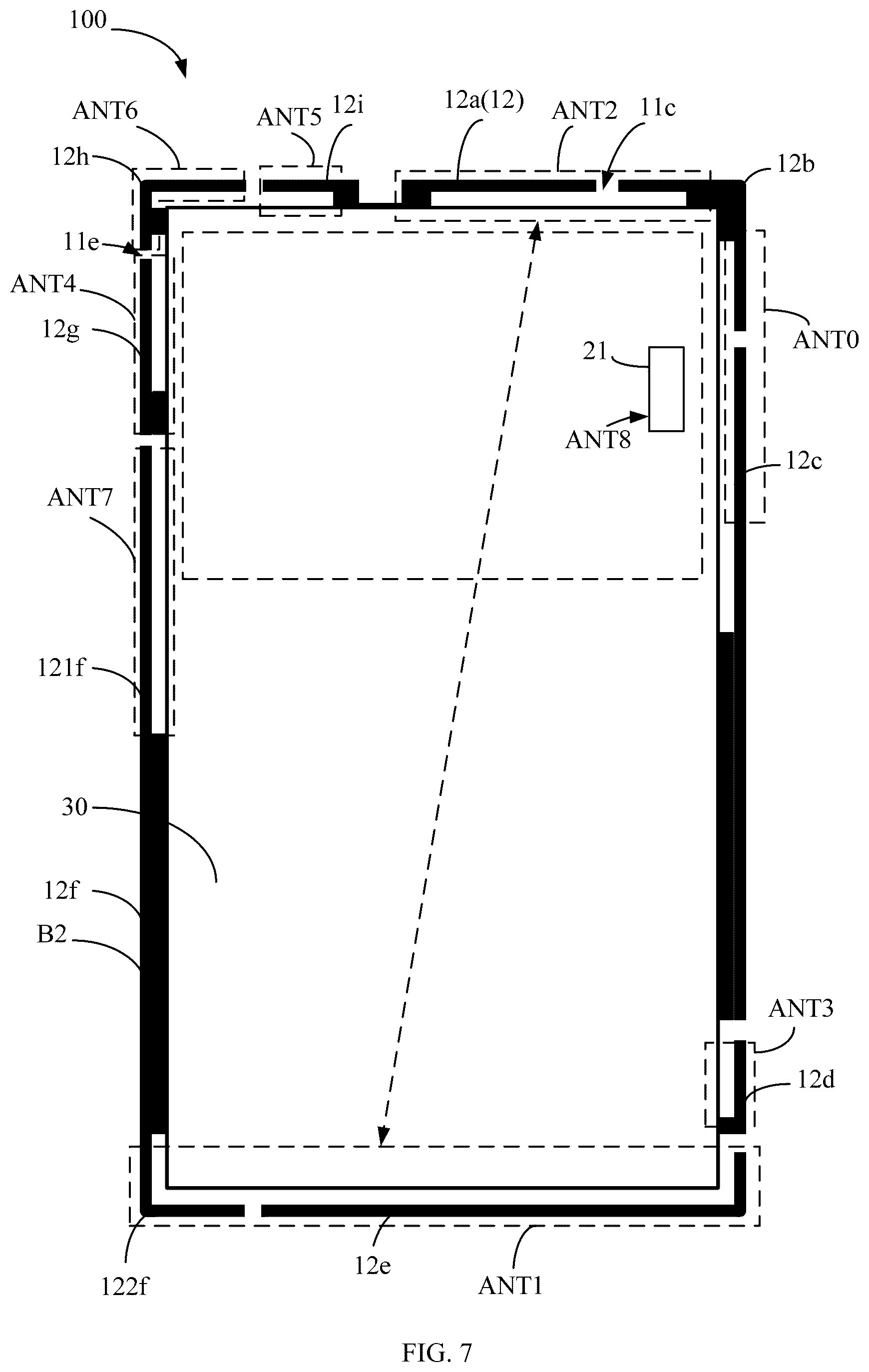 Patent US12308529 Figure 7 – Electronic device