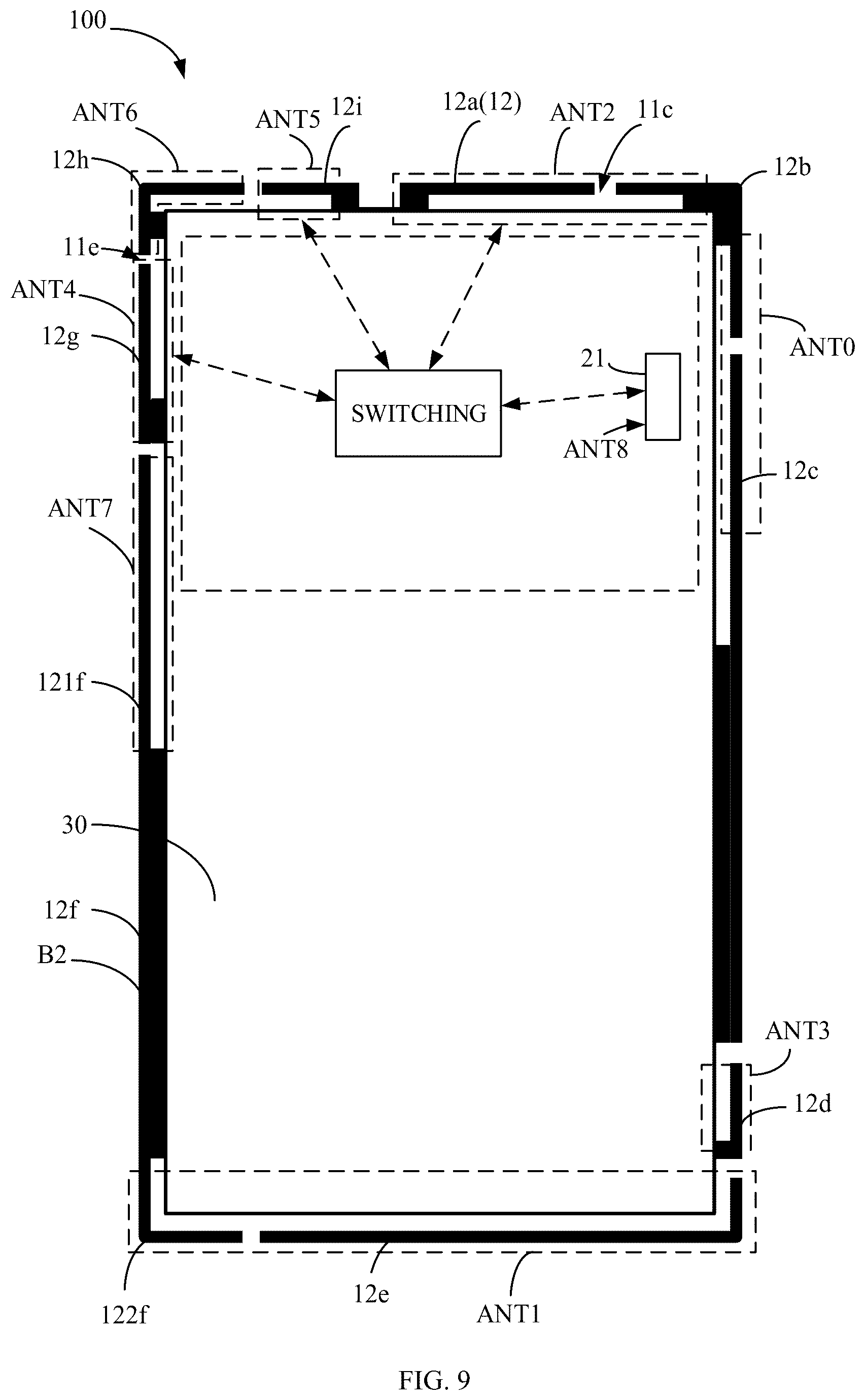 Patent US12308529 Figure 9 – Electronic device