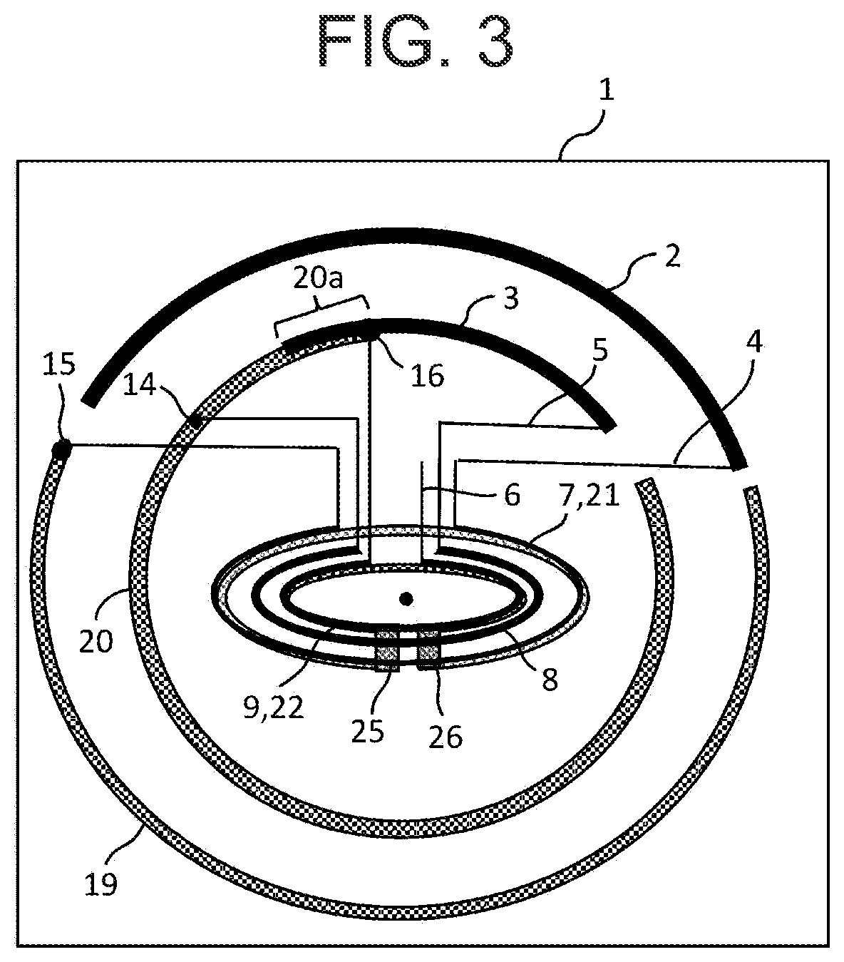 Patent US12308534 Figure 2 – Antenna device