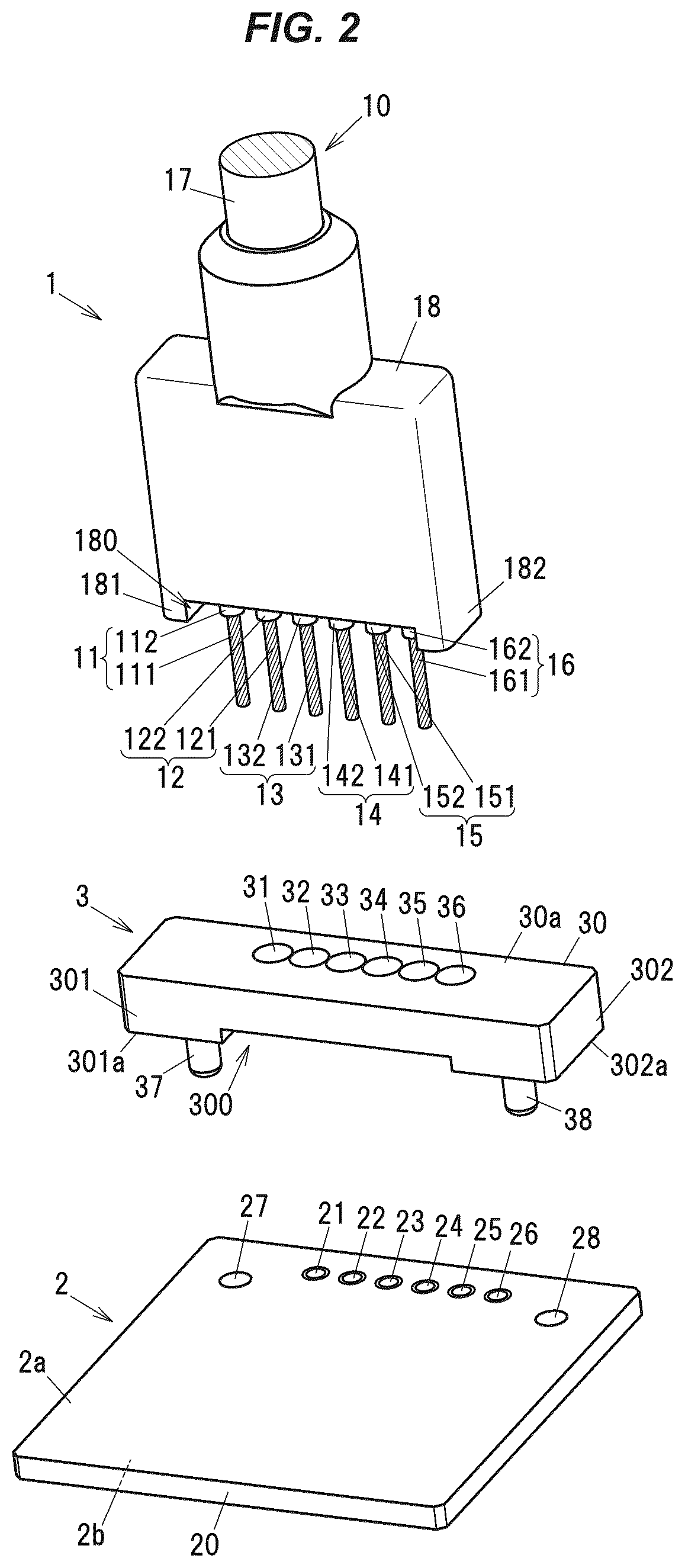 Patent US12308540 Figure 2 – Wire-to-circuit board connection structure and a circuit board-attached cable