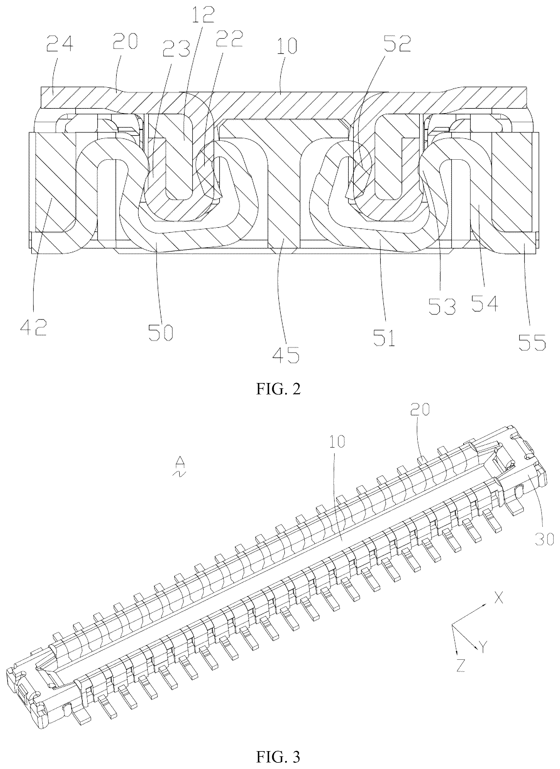 Patent US12308541 Figure 2 – Board-to-board socket